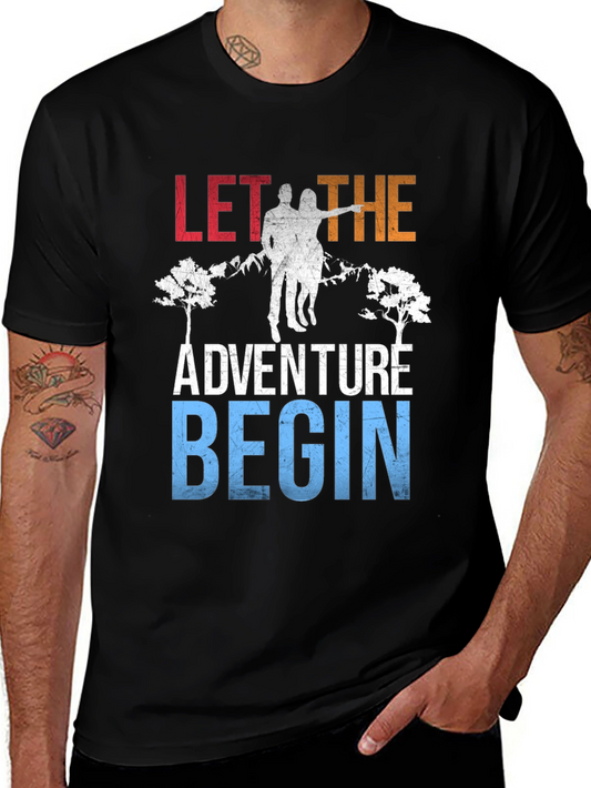 Adventure Couple T-Shirt - Let the Adventure Begin!