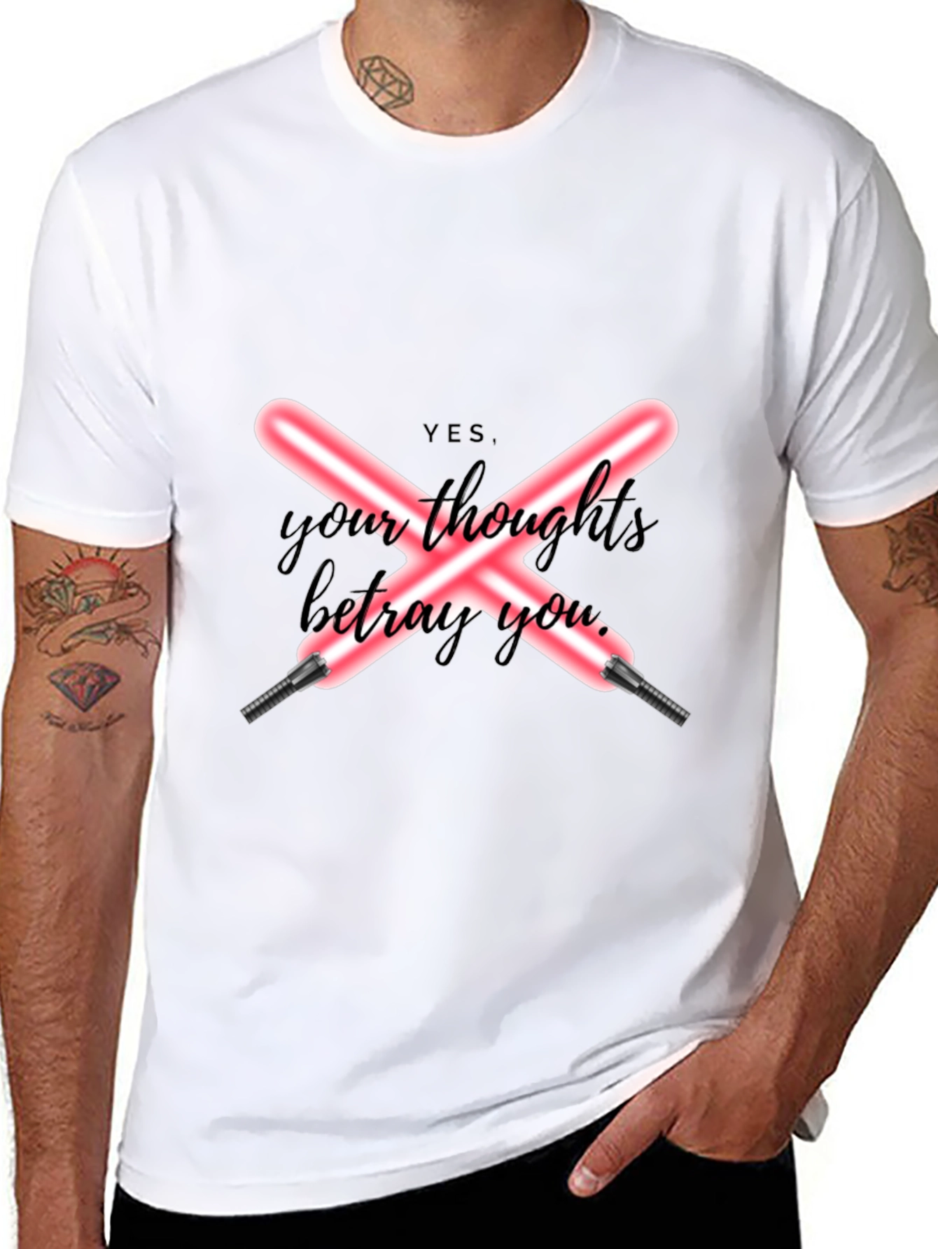 YES Your Thoughts Betray You Black T-Shirt