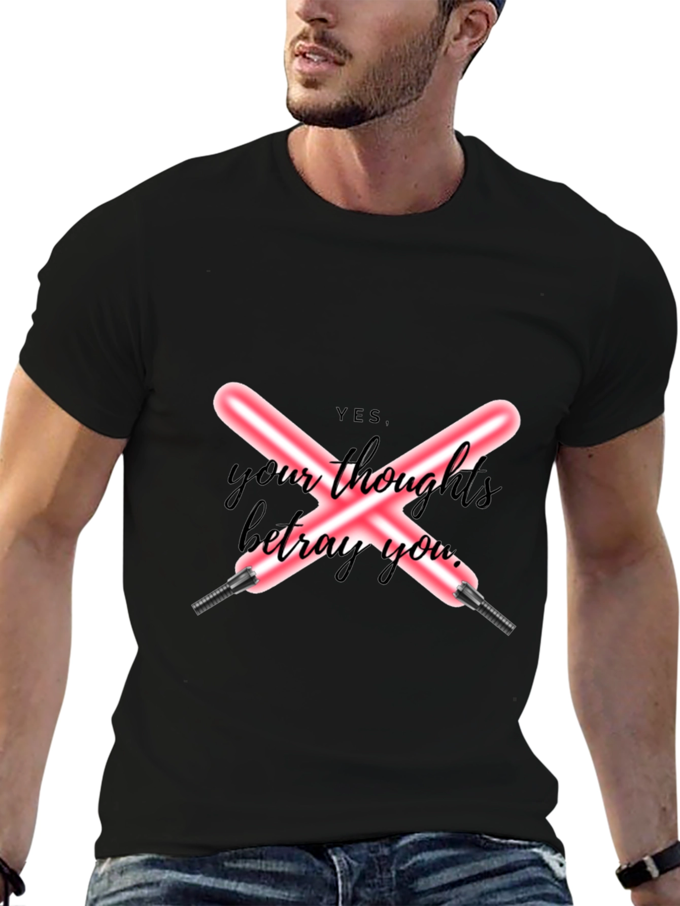 YES Your Thoughts Betray You Black T-Shirt