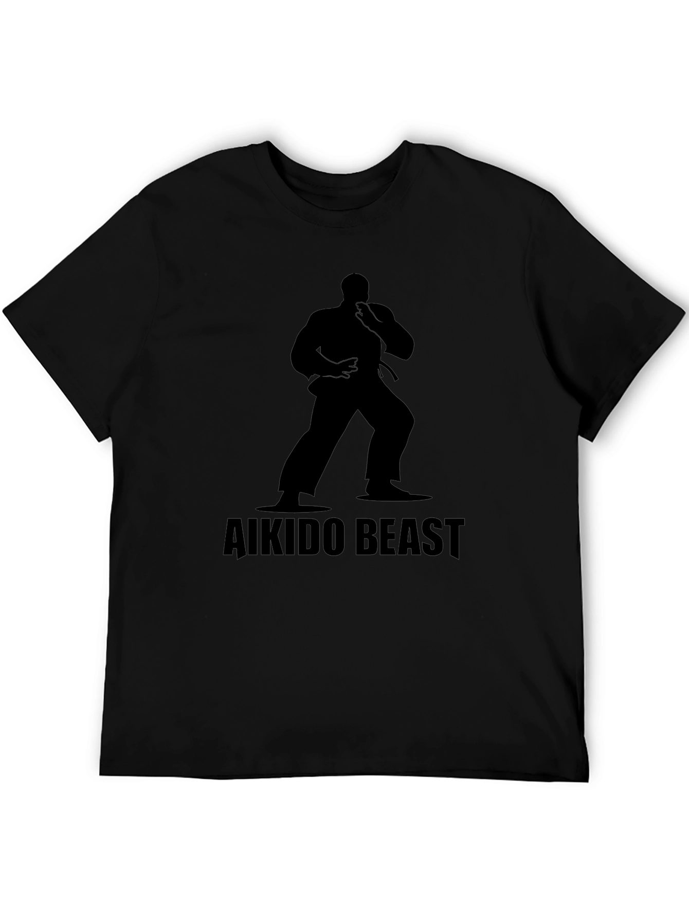 Aikido Beast Black T-Shirt - Martial Arts Design