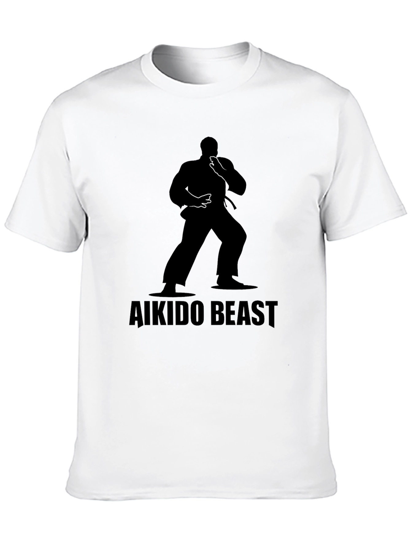 Aikido Beast Black T-Shirt - Martial Arts Design