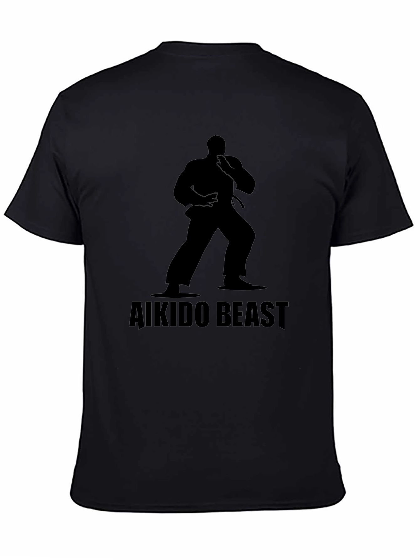 Aikido Beast Black T-Shirt - Martial Arts Design