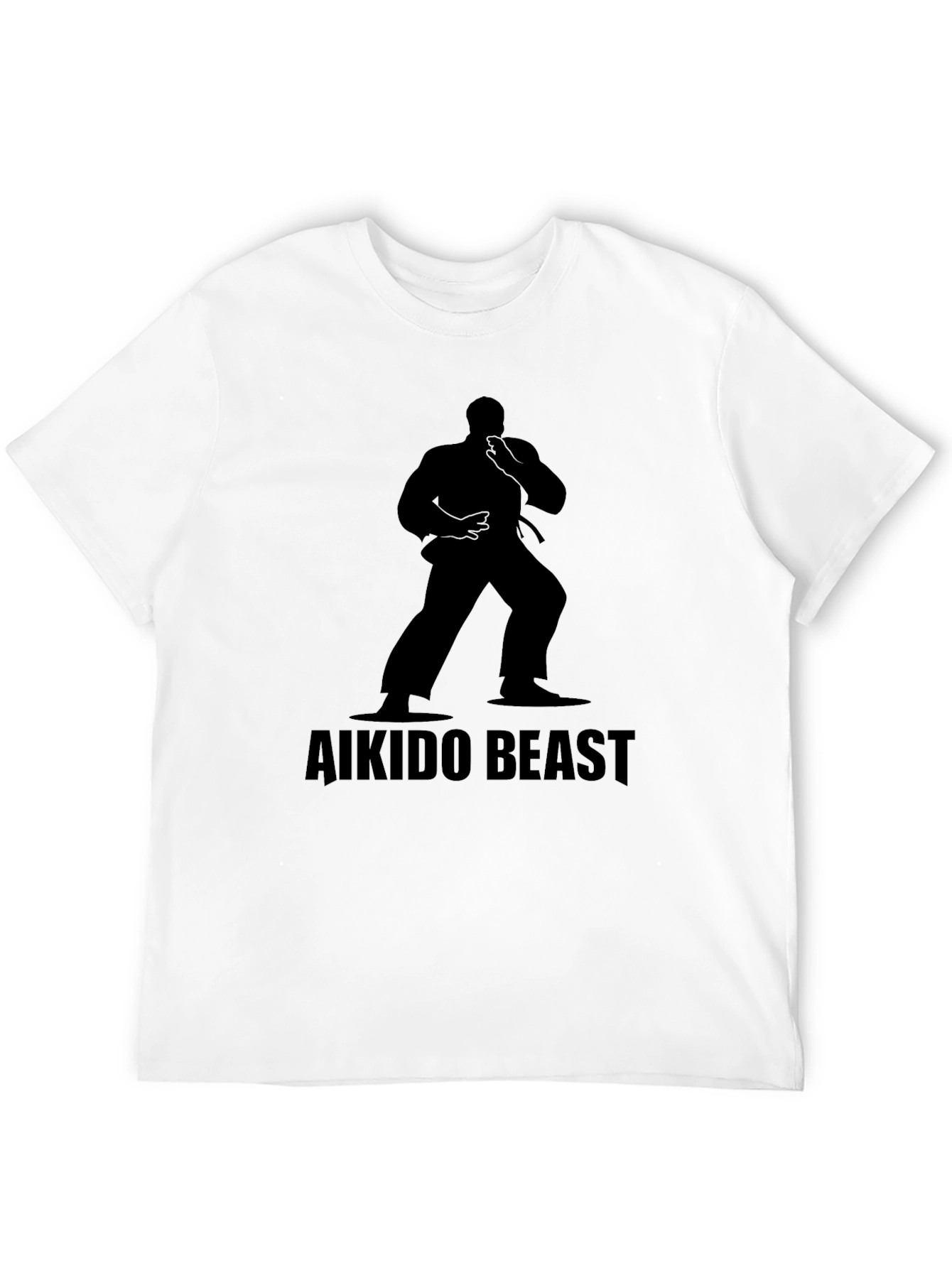 Aikido Beast Black T-Shirt - Martial Arts Design