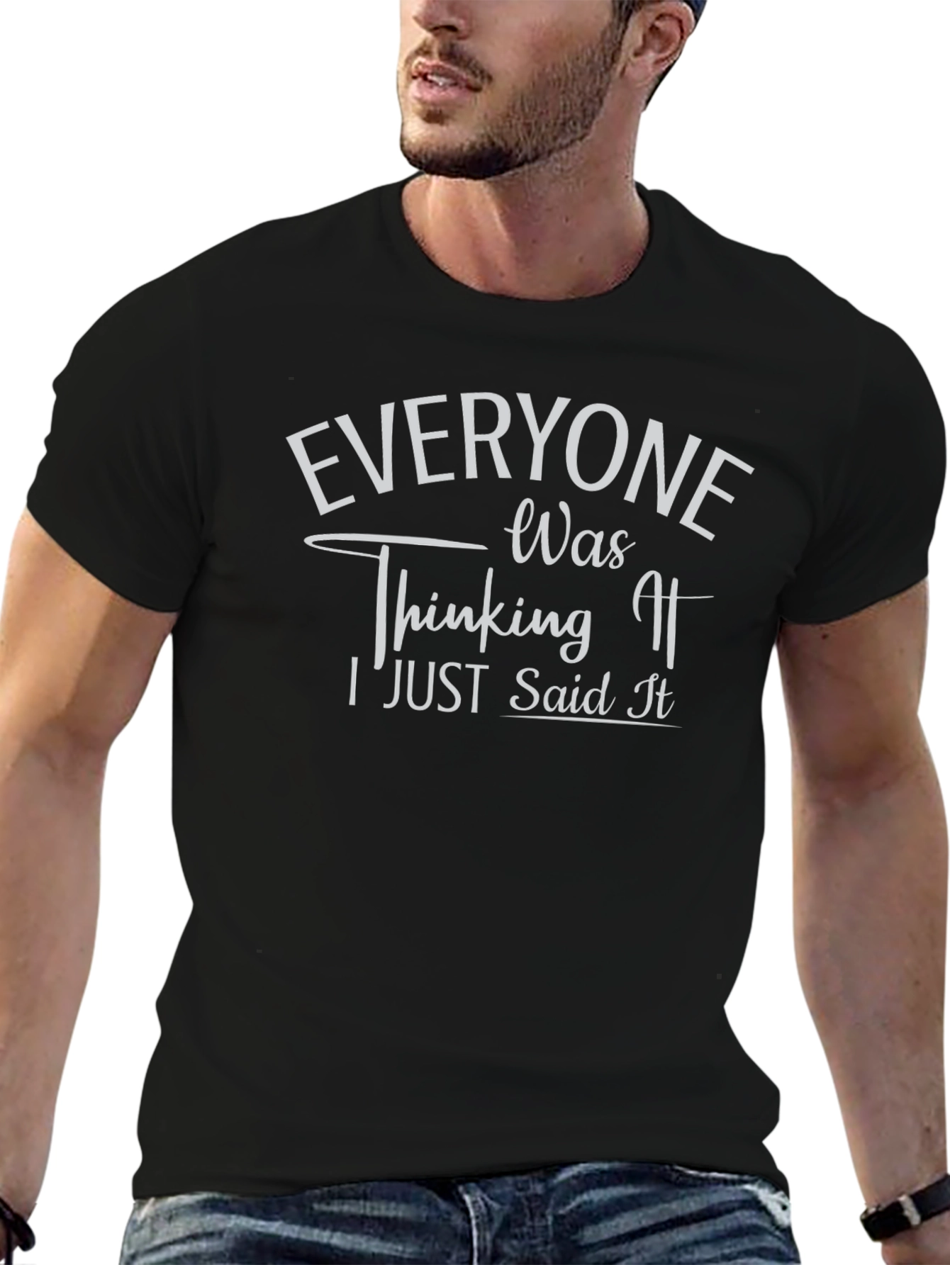 Everyone Was Thinking It Black Graphic Tee
