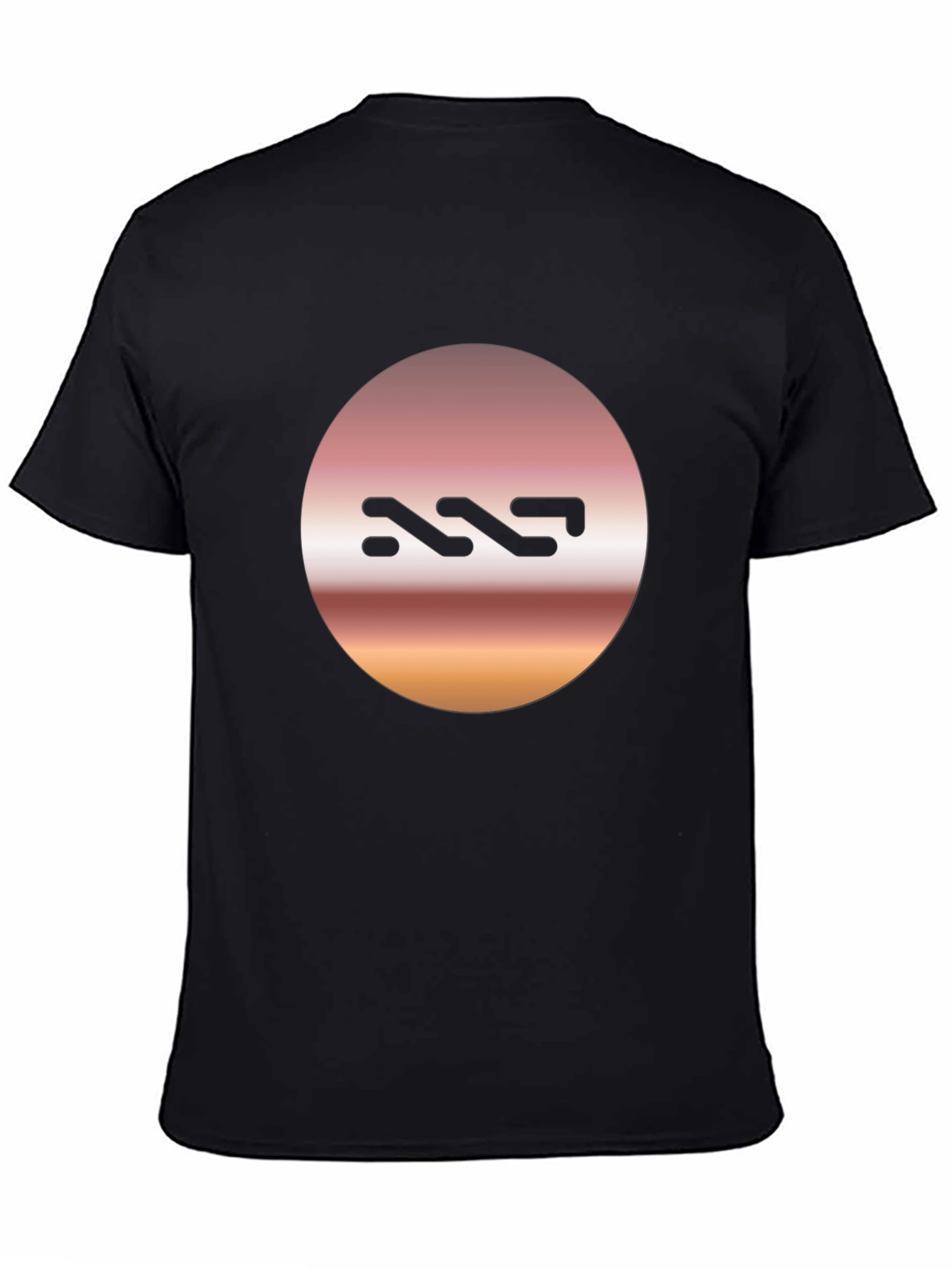 Abstract Logo Graphic Tee - Stylish Black T-Shirt