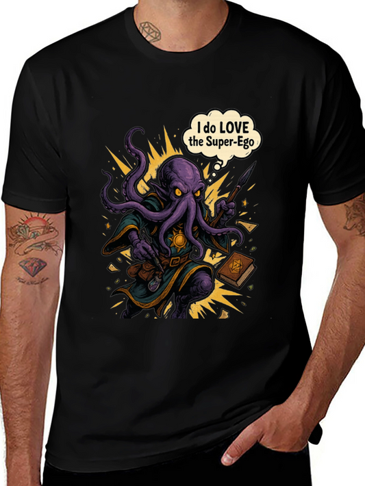 Super-Ego Octopus Wizard Graphic T-Shirt