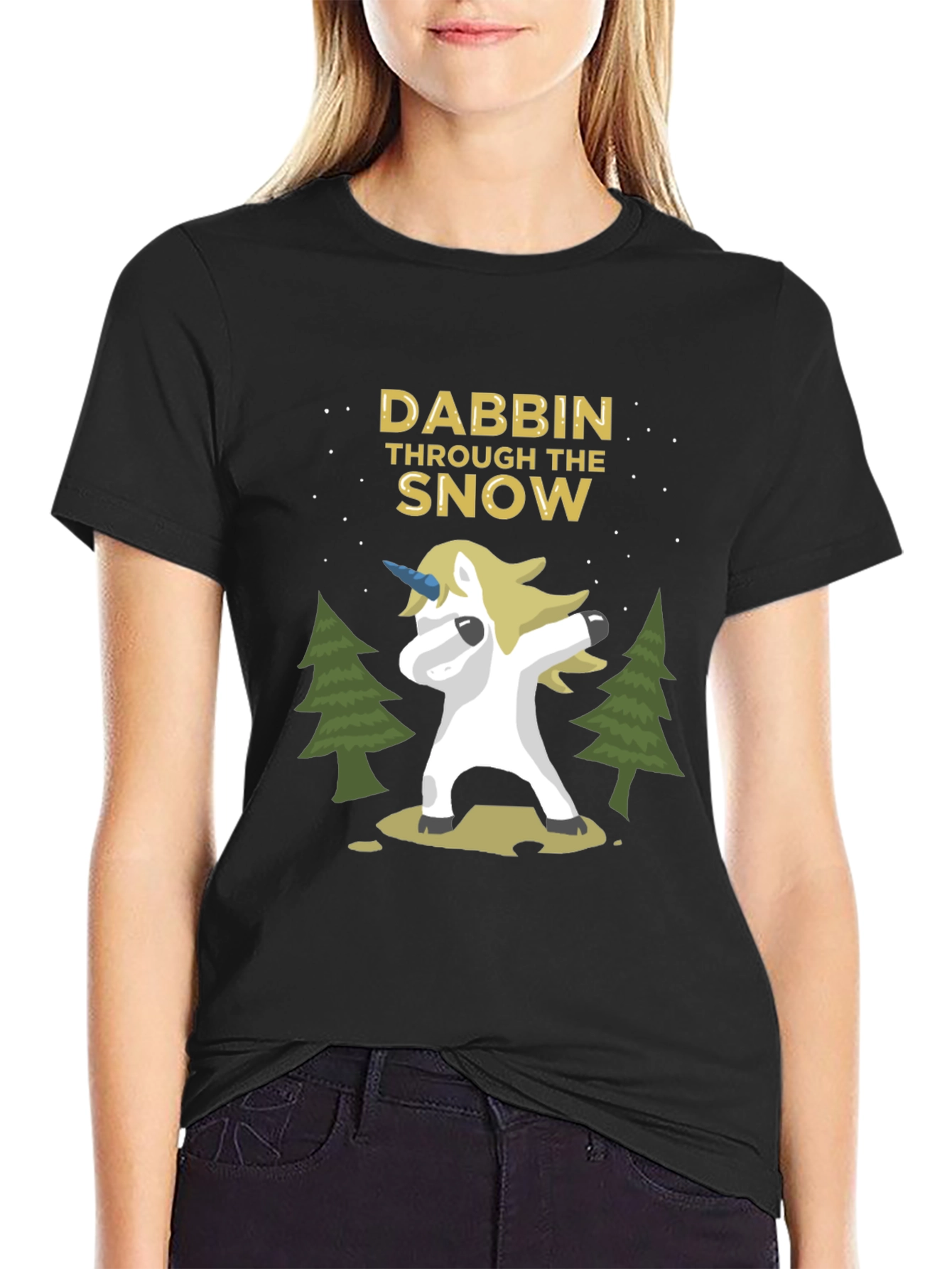 Dabbing Unicorn T-Shirt - Holiday Fun