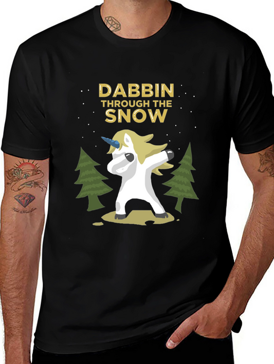 Dabbing Unicorn T-Shirt - Holiday Fun