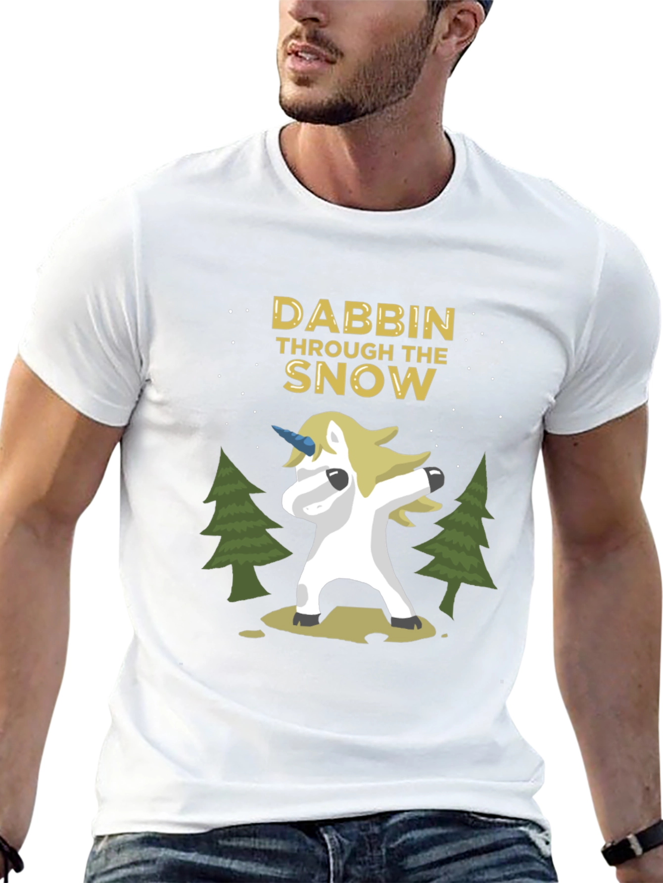 Dabbing Unicorn T-Shirt - Holiday Fun