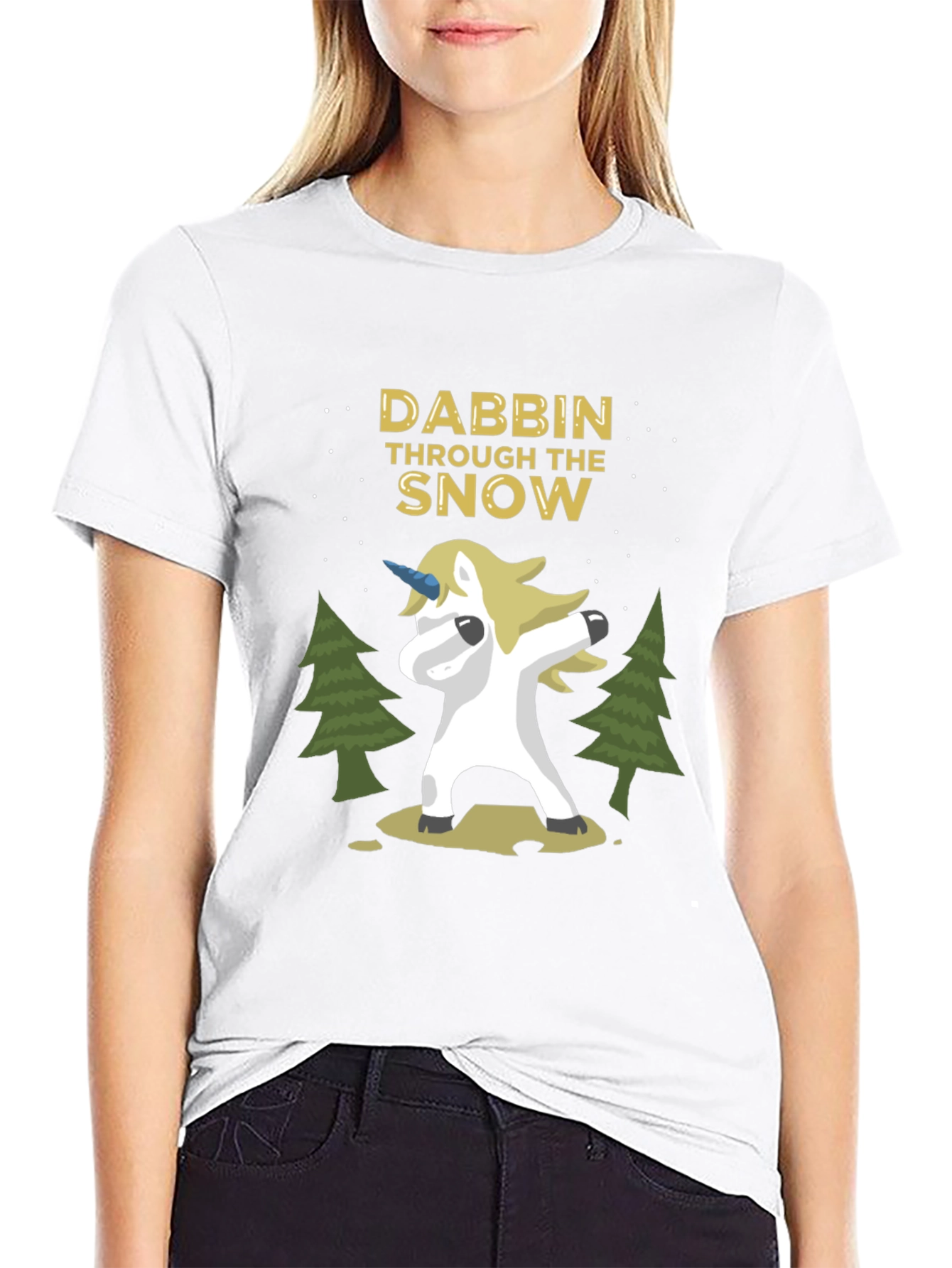 Dabbing Unicorn T-Shirt - Holiday Fun