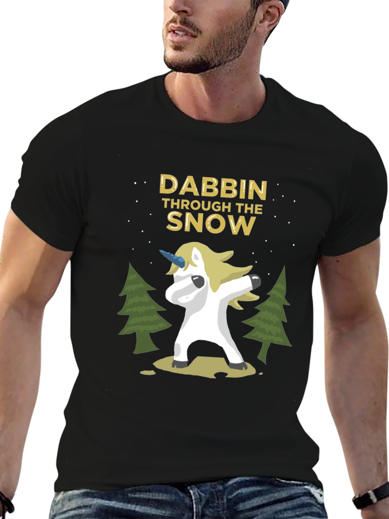 Dabbing Unicorn T-Shirt - Holiday Fun