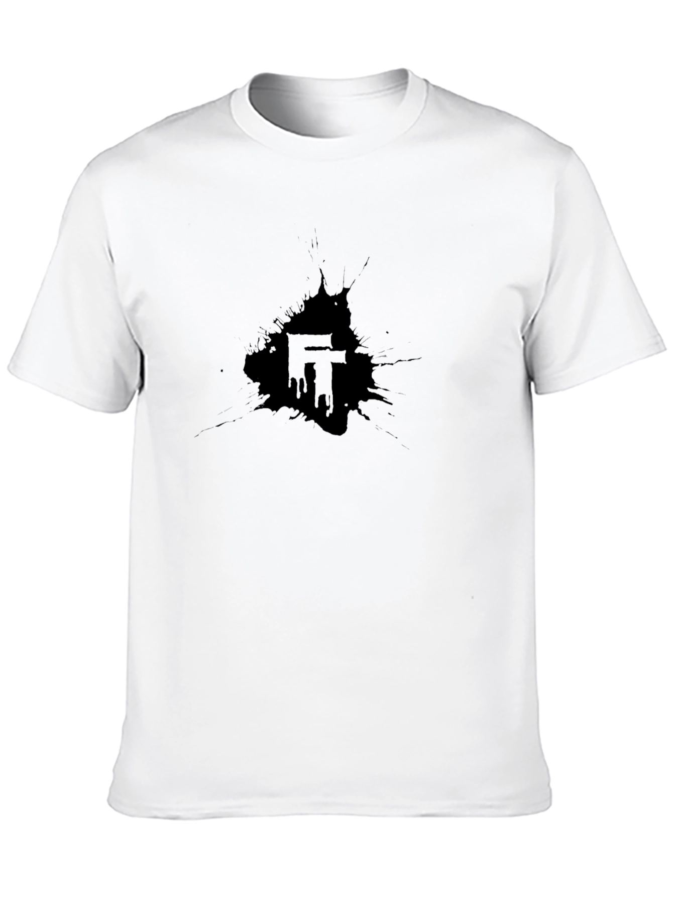 Urban Graphic Tee - FT Black Splatter Design