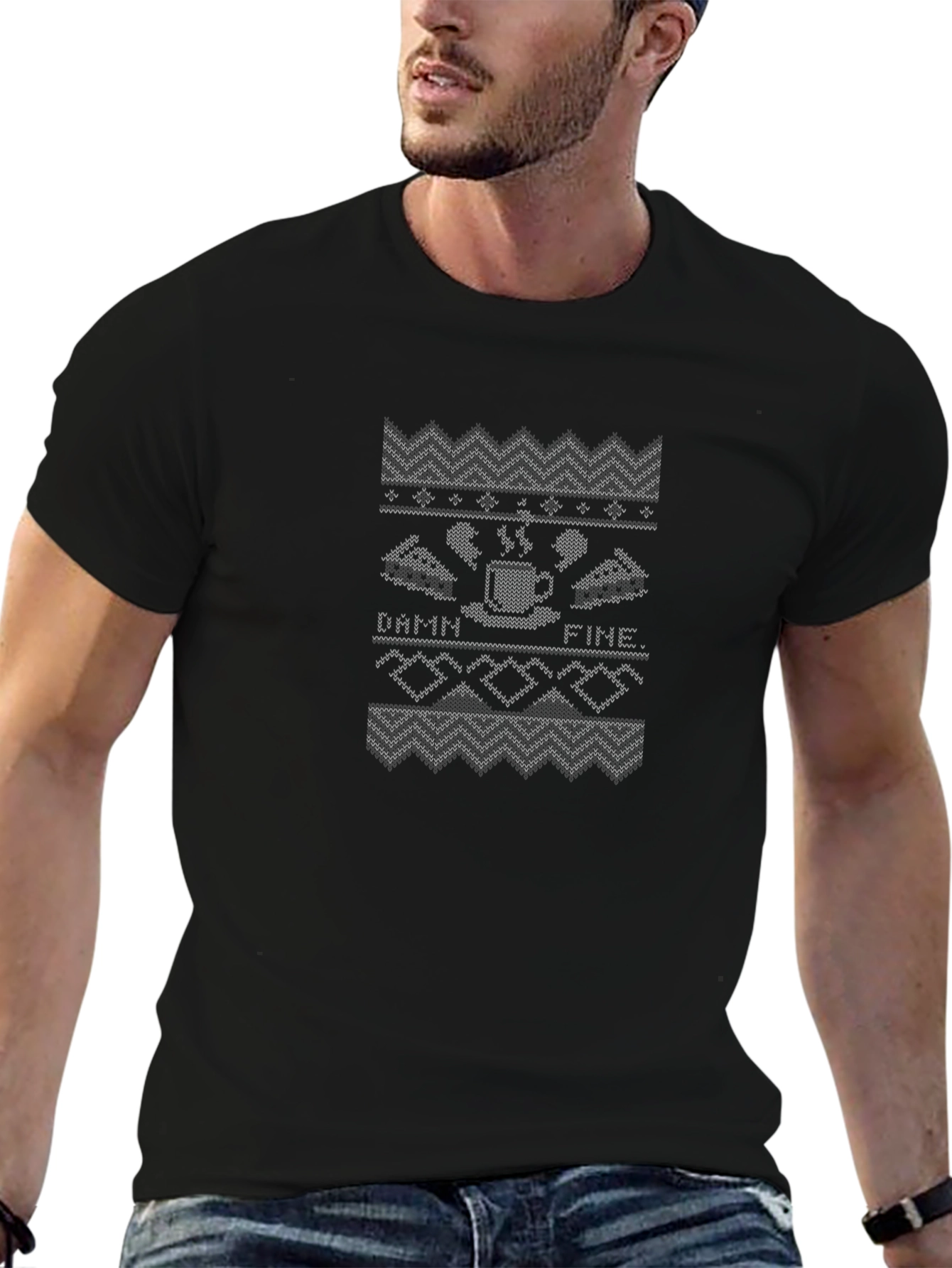 Damn Fine Coffee T-Shirt - Knit Style Graphic Tee