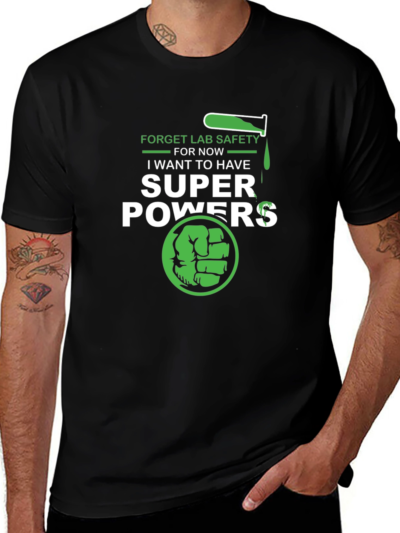Super Powers T-Shirt: Lab Safety Be Damned!