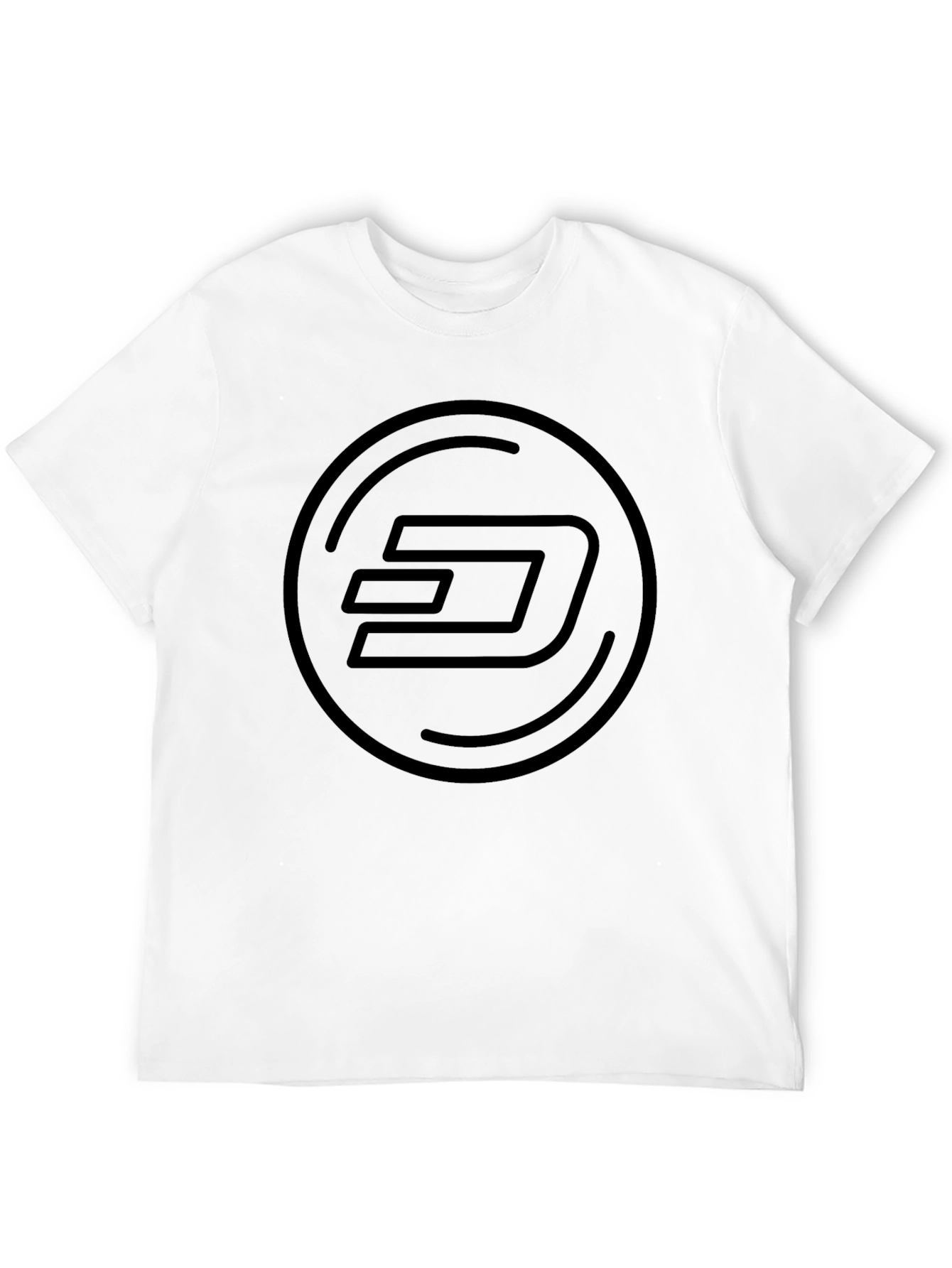 Black Dash Logo T-Shirt - Crypto Currency Style