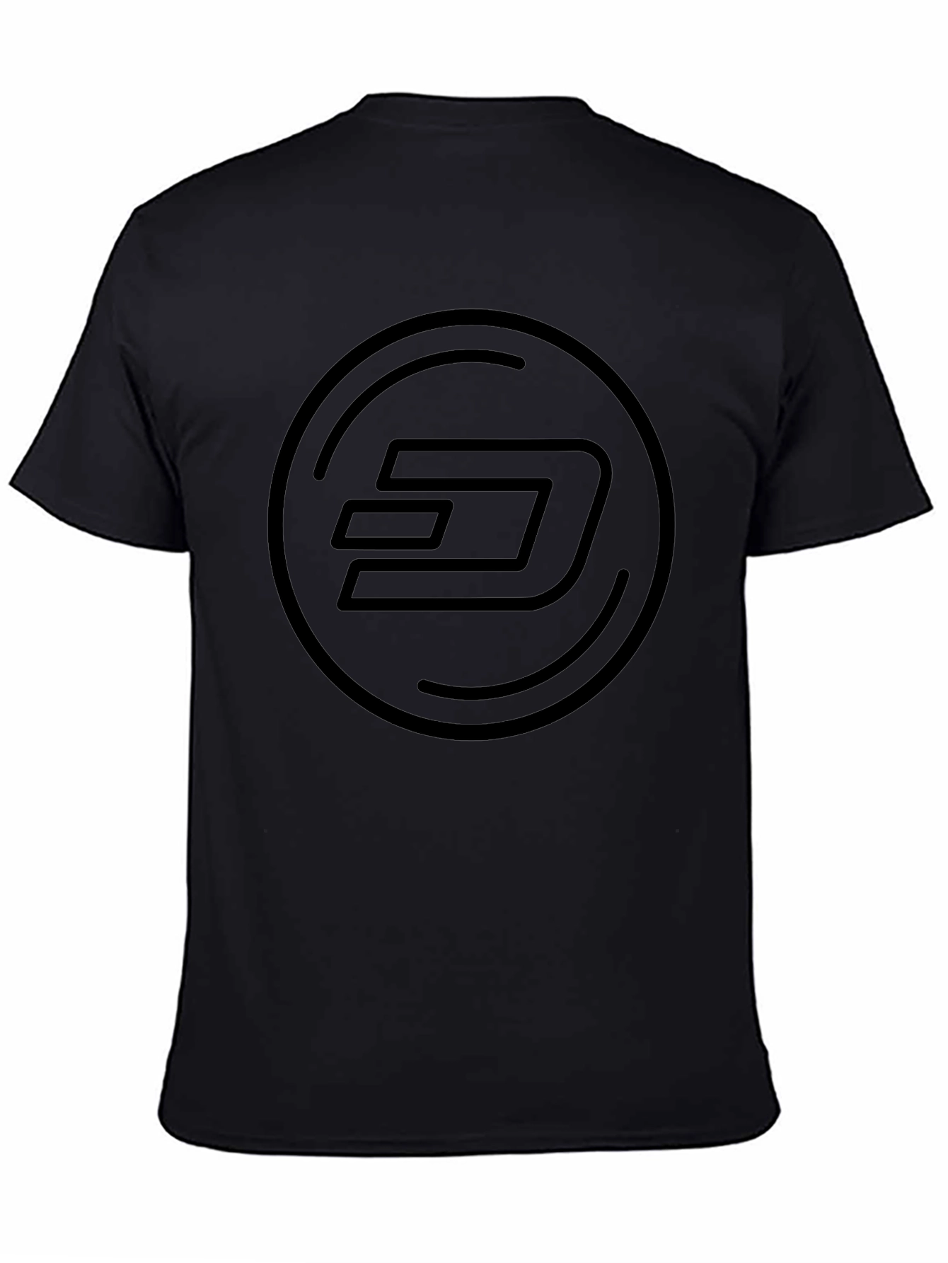 Black Dash Logo T-Shirt - Crypto Currency Style