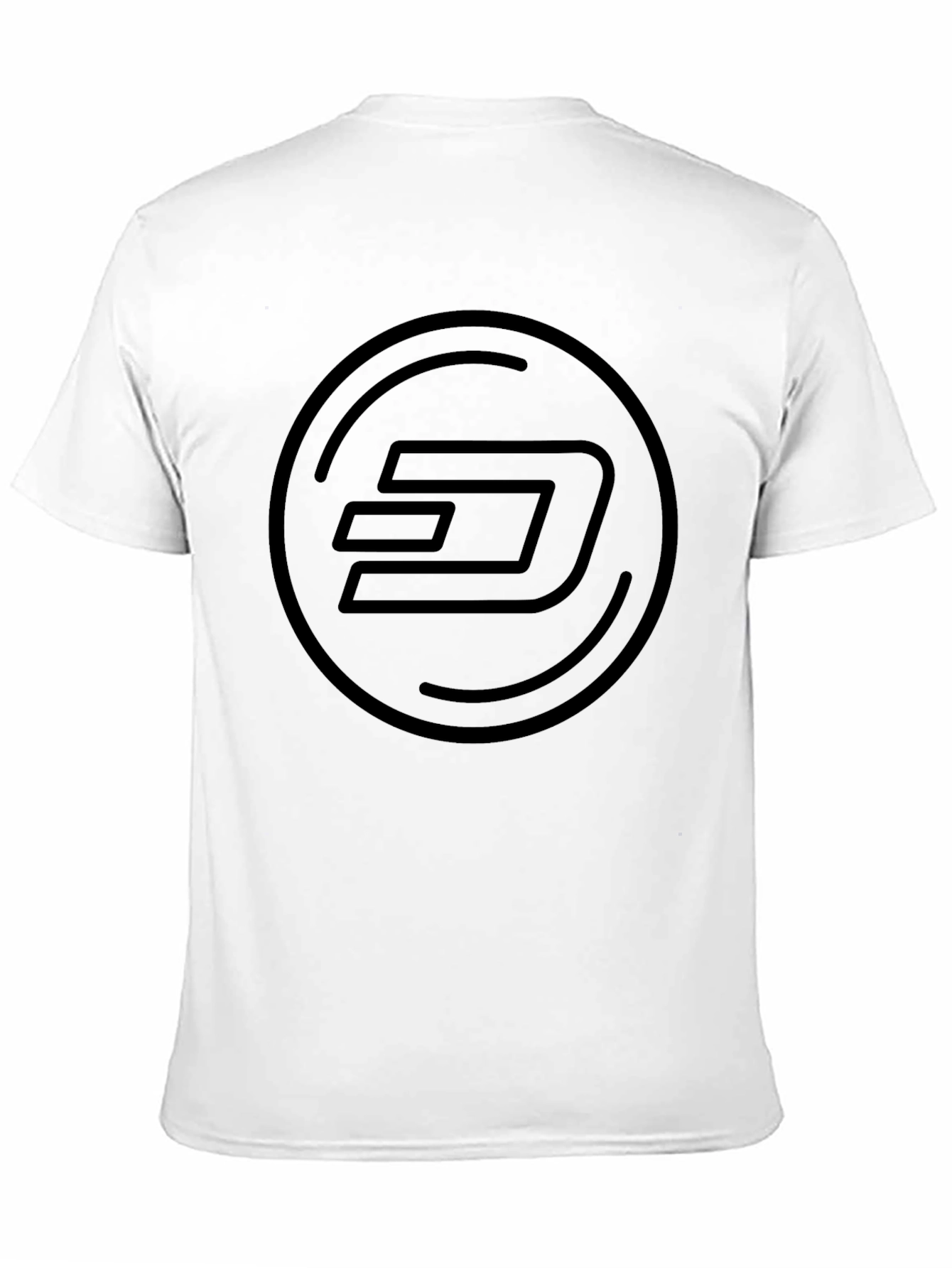 Black Dash Logo T-Shirt - Crypto Currency Style