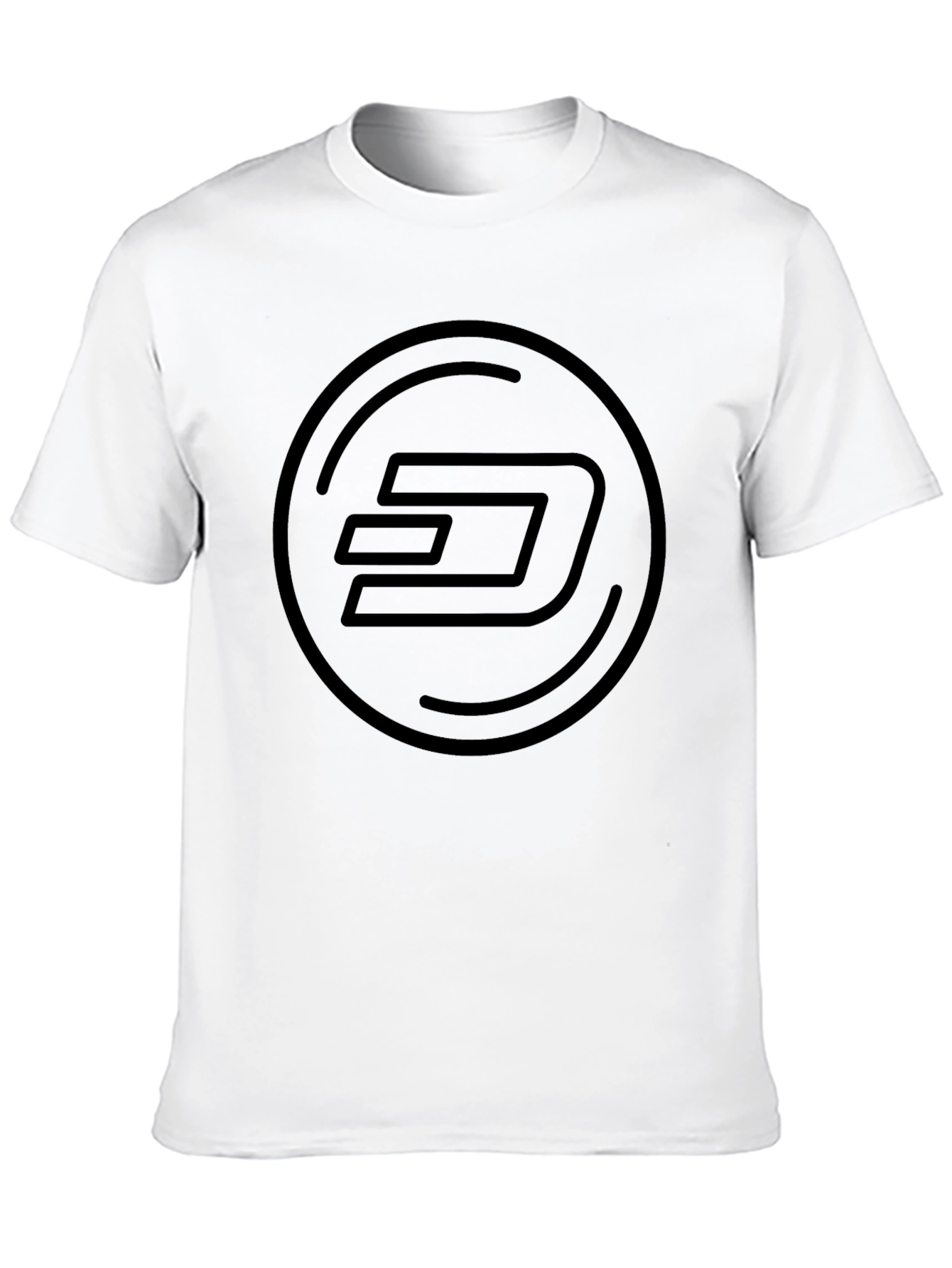 Black Dash Logo T-Shirt - Crypto Currency Style