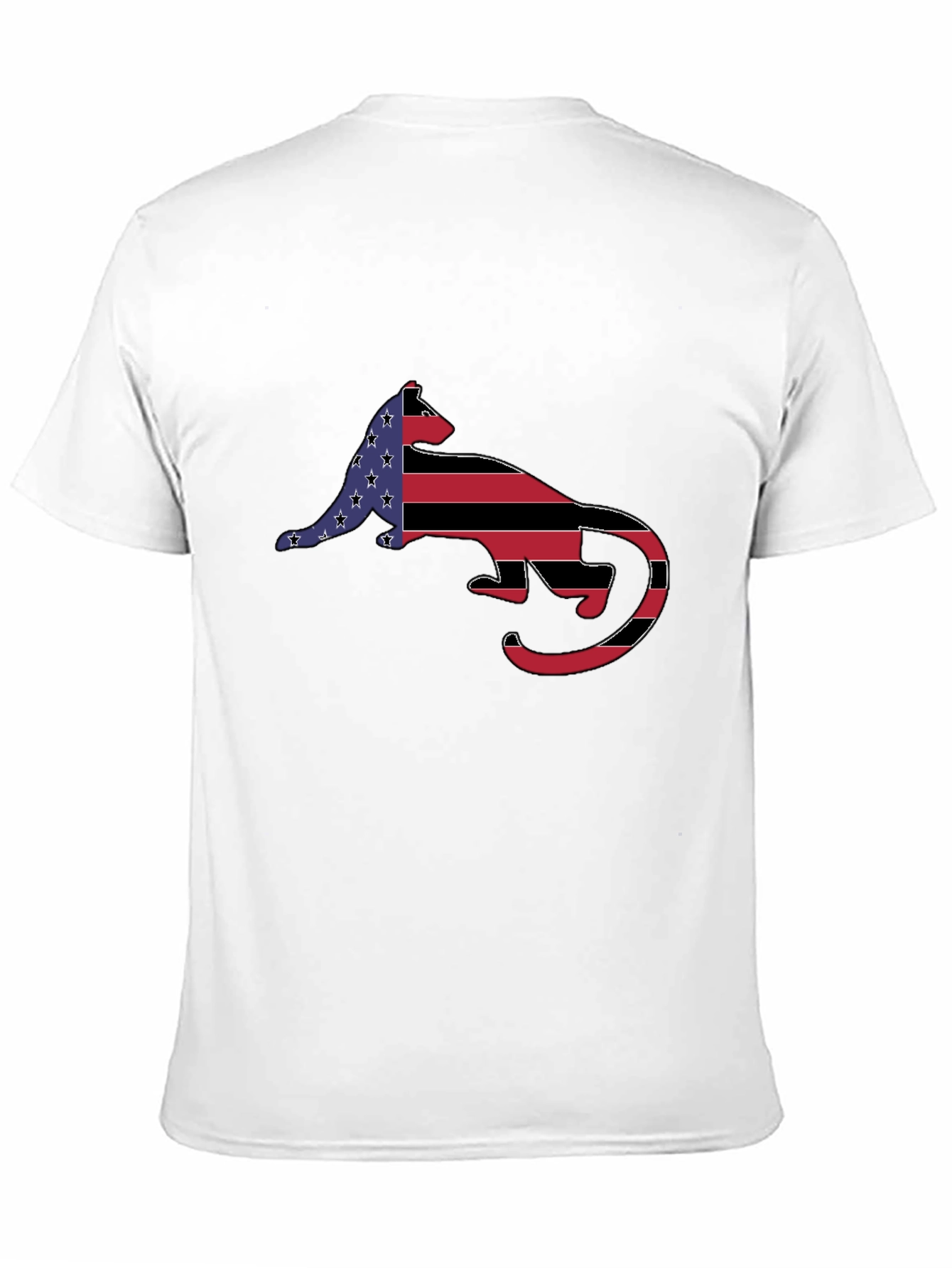 American Flag Otter Graphic T-Shirt