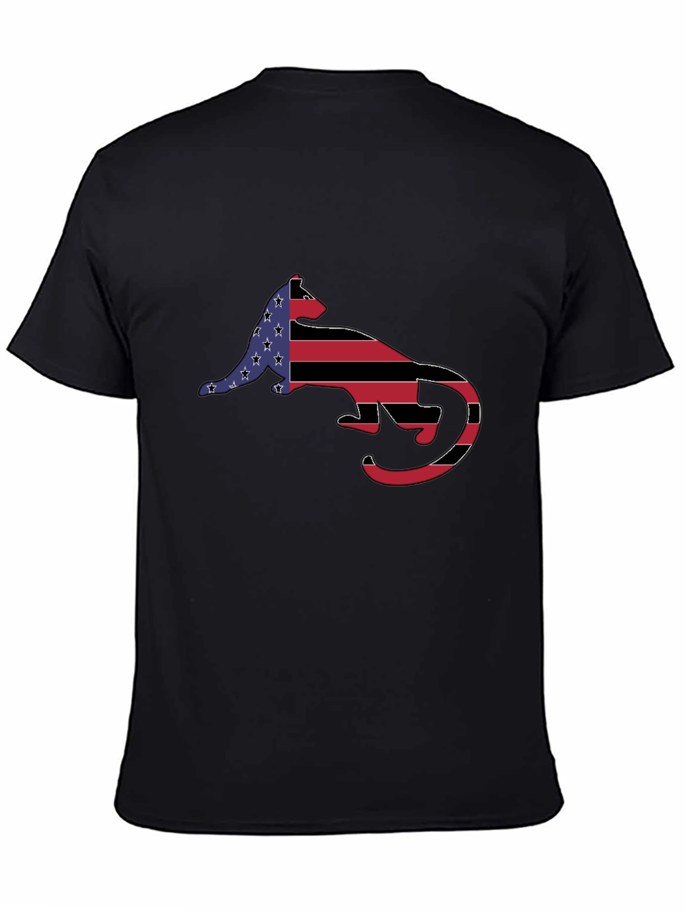 American Flag Otter Graphic T-Shirt