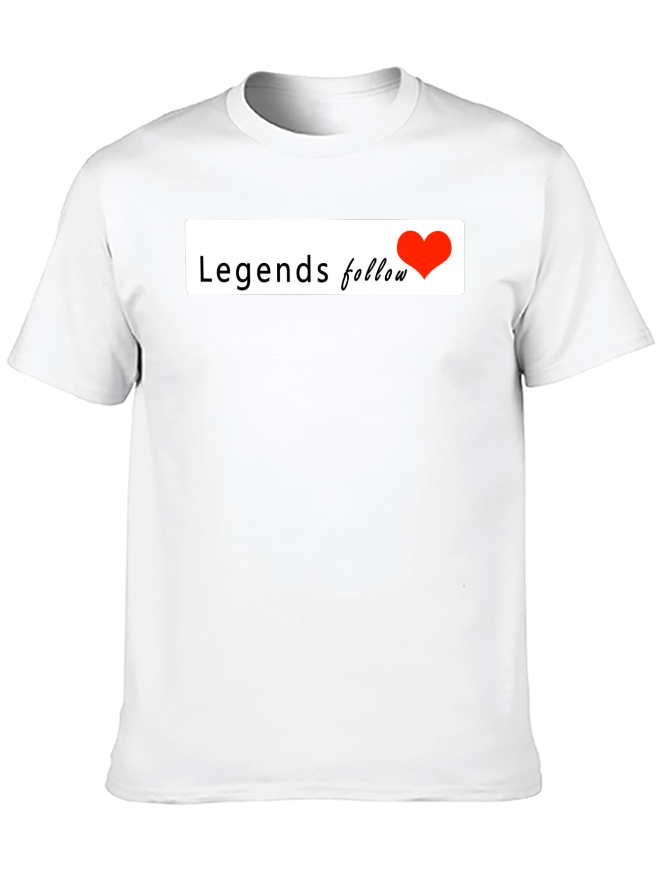 Legends Follow Heart Graphic Black T-Shirt