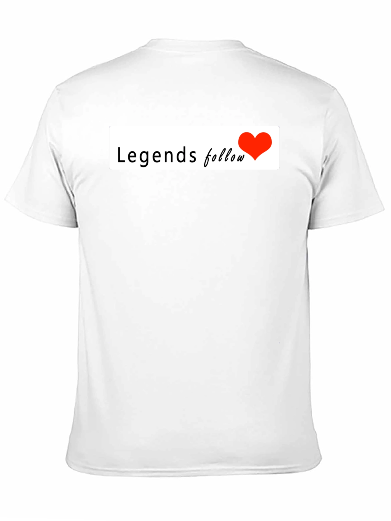 Legends Follow Heart Graphic Black T-Shirt