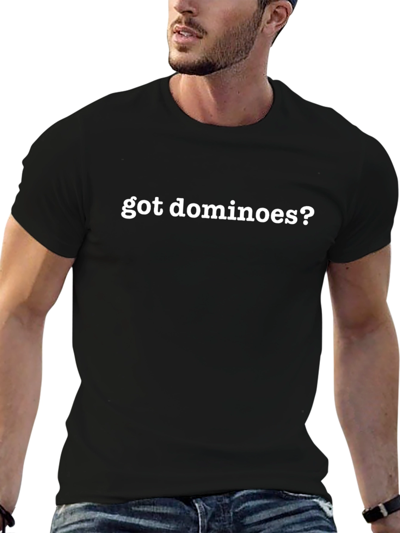 Got Dominoes? Black Graphic Tee - Mens