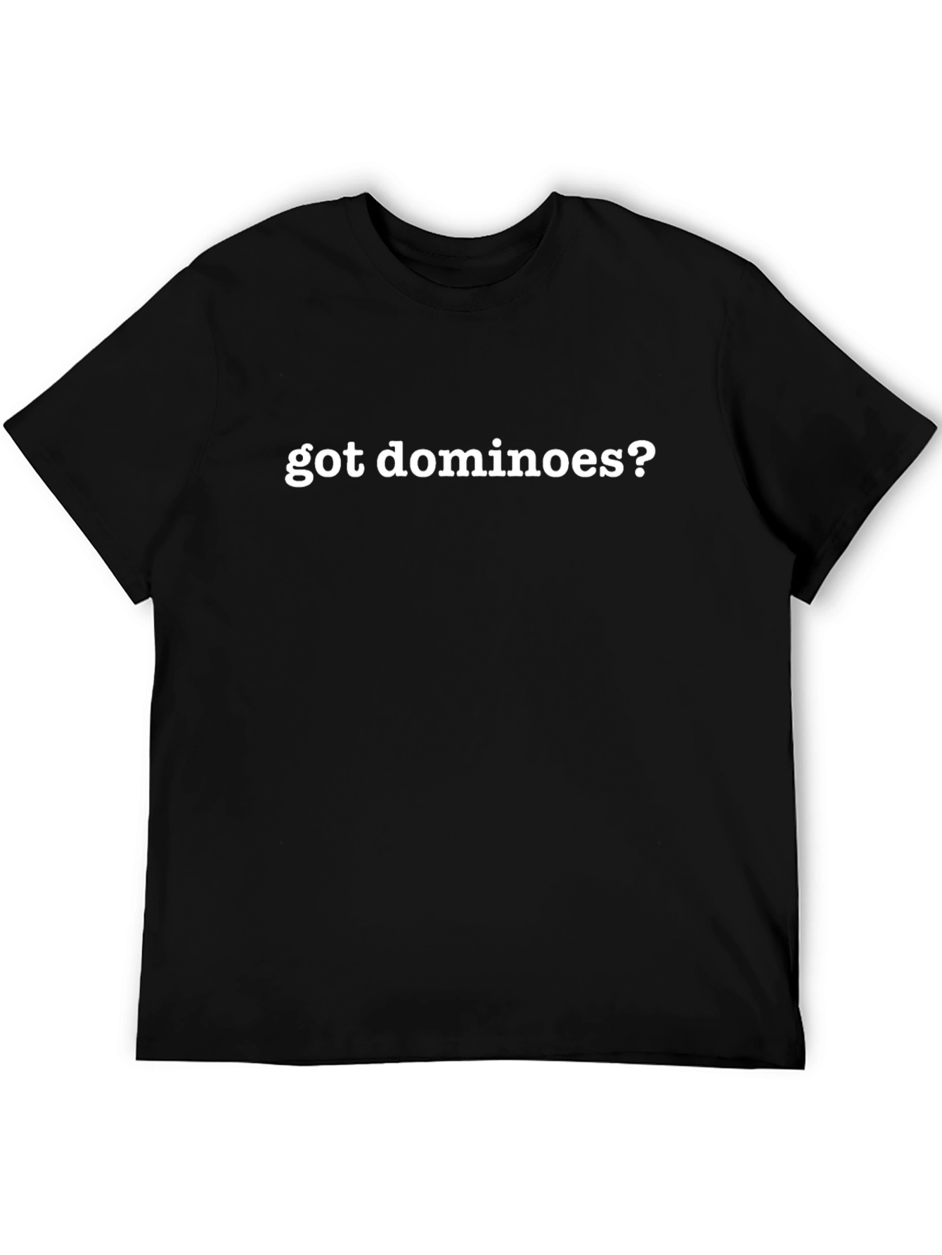 Got Dominoes? Black Graphic Tee - Mens