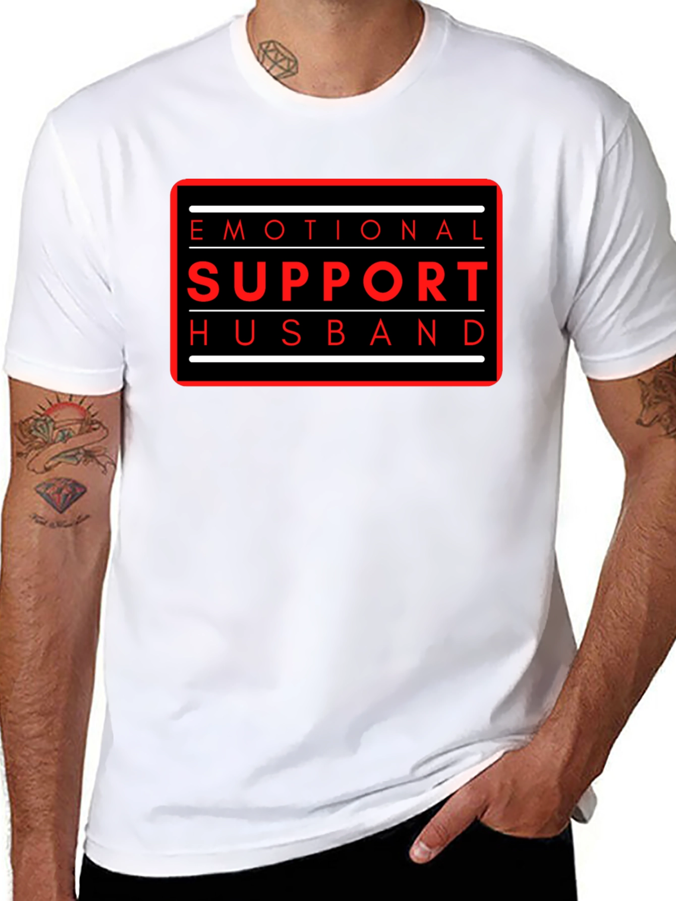 Emotional Support Husband Graphic Tee