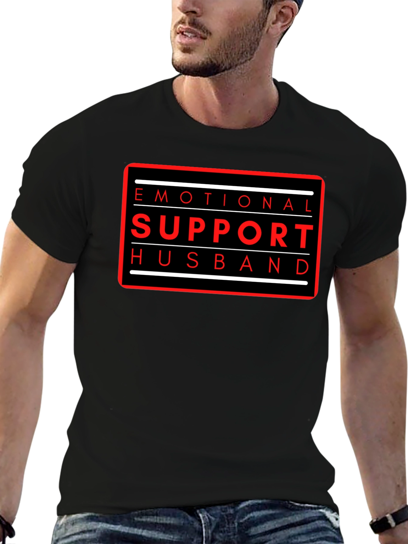 Emotional Support Husband Graphic Tee