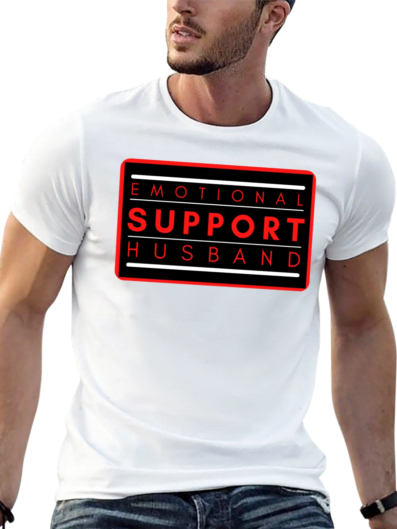 Emotional Support Husband Graphic Tee