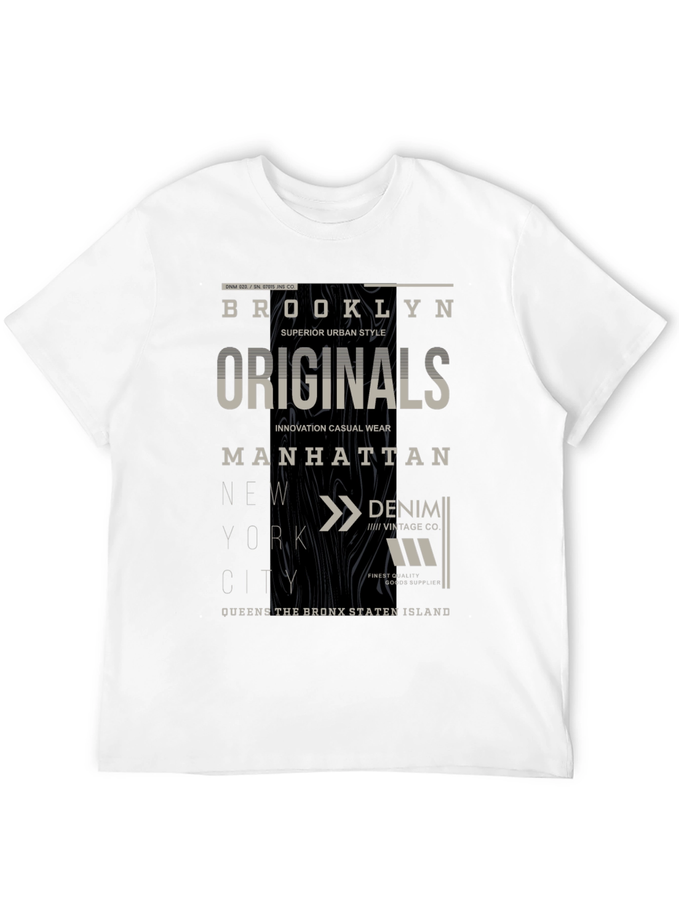 Brooklyn Originals Graphic Print Black T-Shirt