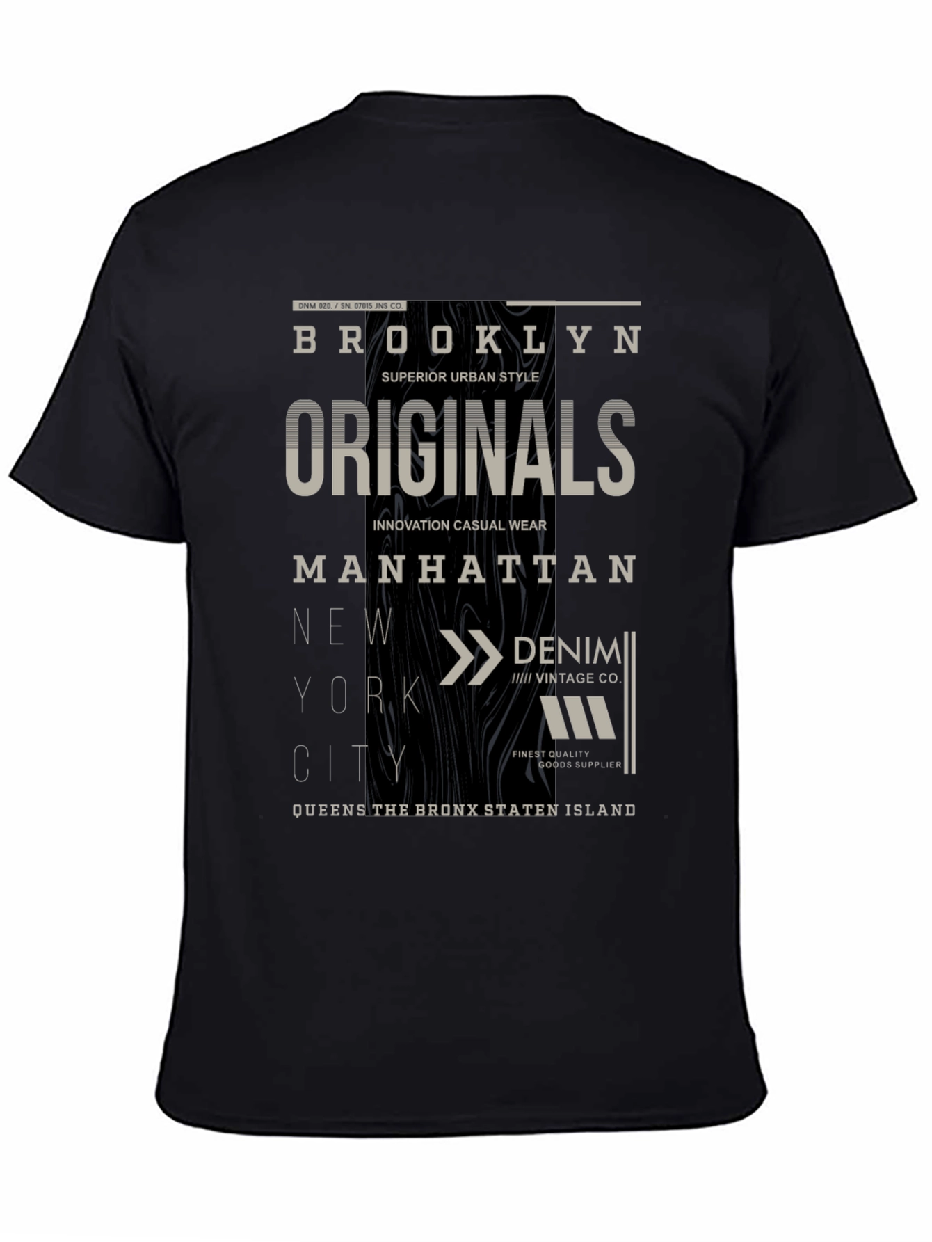 Brooklyn Originals Graphic Print Black T-Shirt