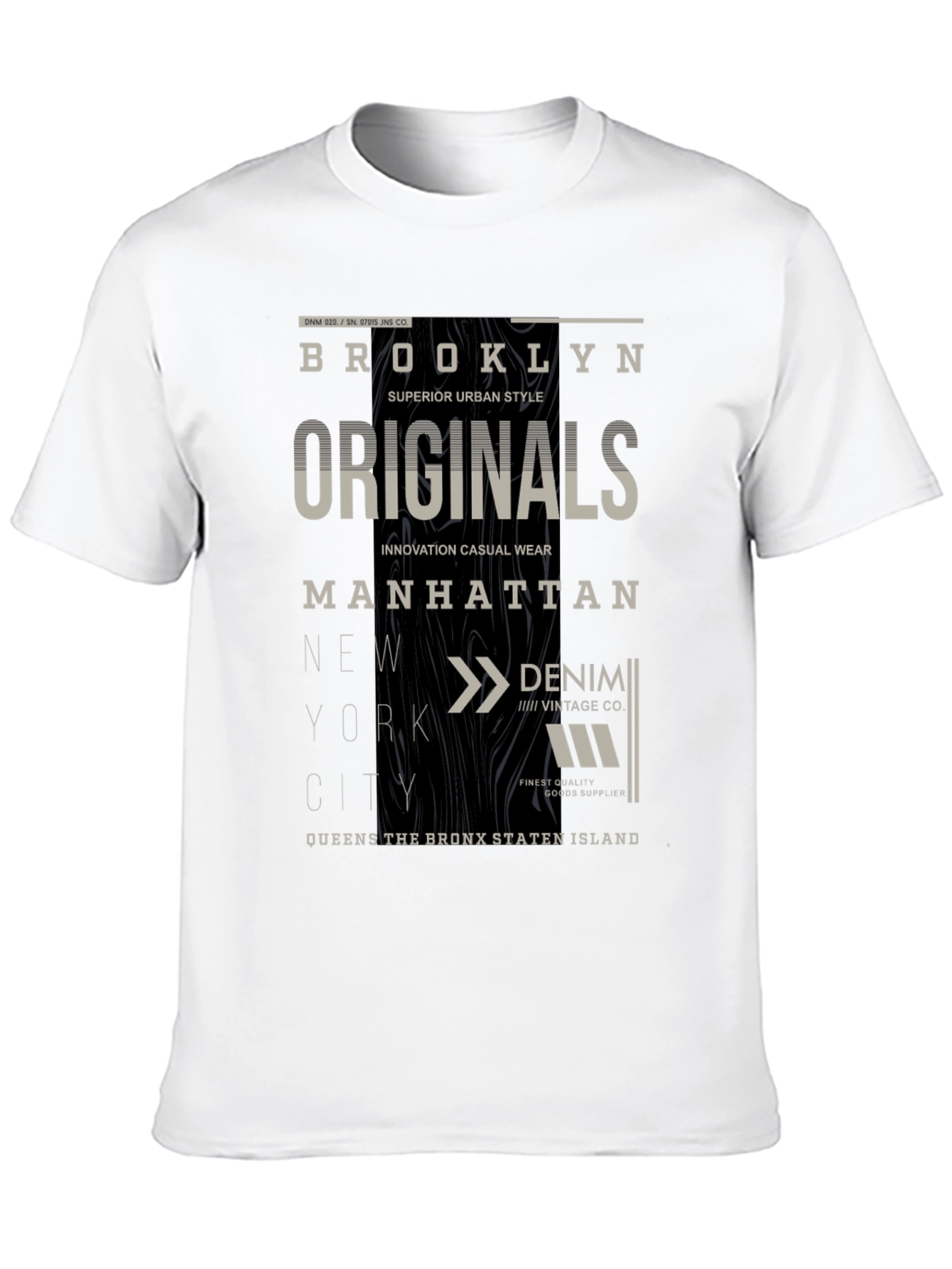 Brooklyn Originals Graphic Print Black T-Shirt