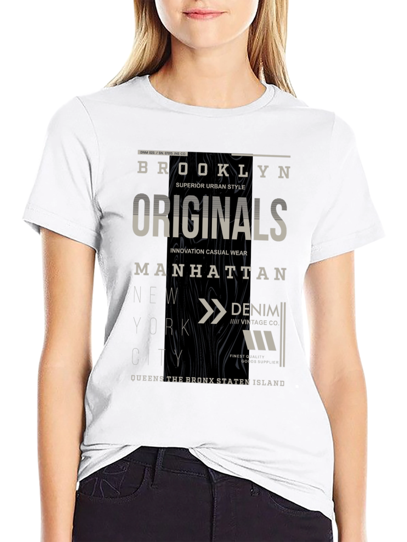 Brooklyn Originals Graphic Print Black T-Shirt