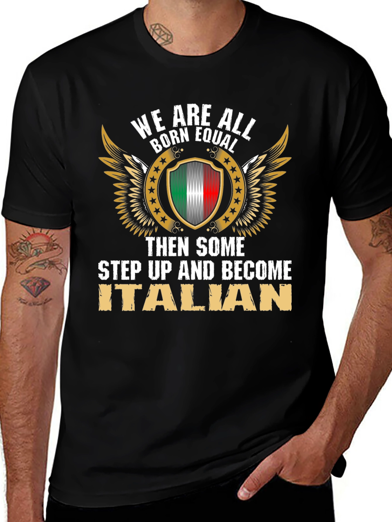 We Are All Born Equal Italian Pride T-Shirt