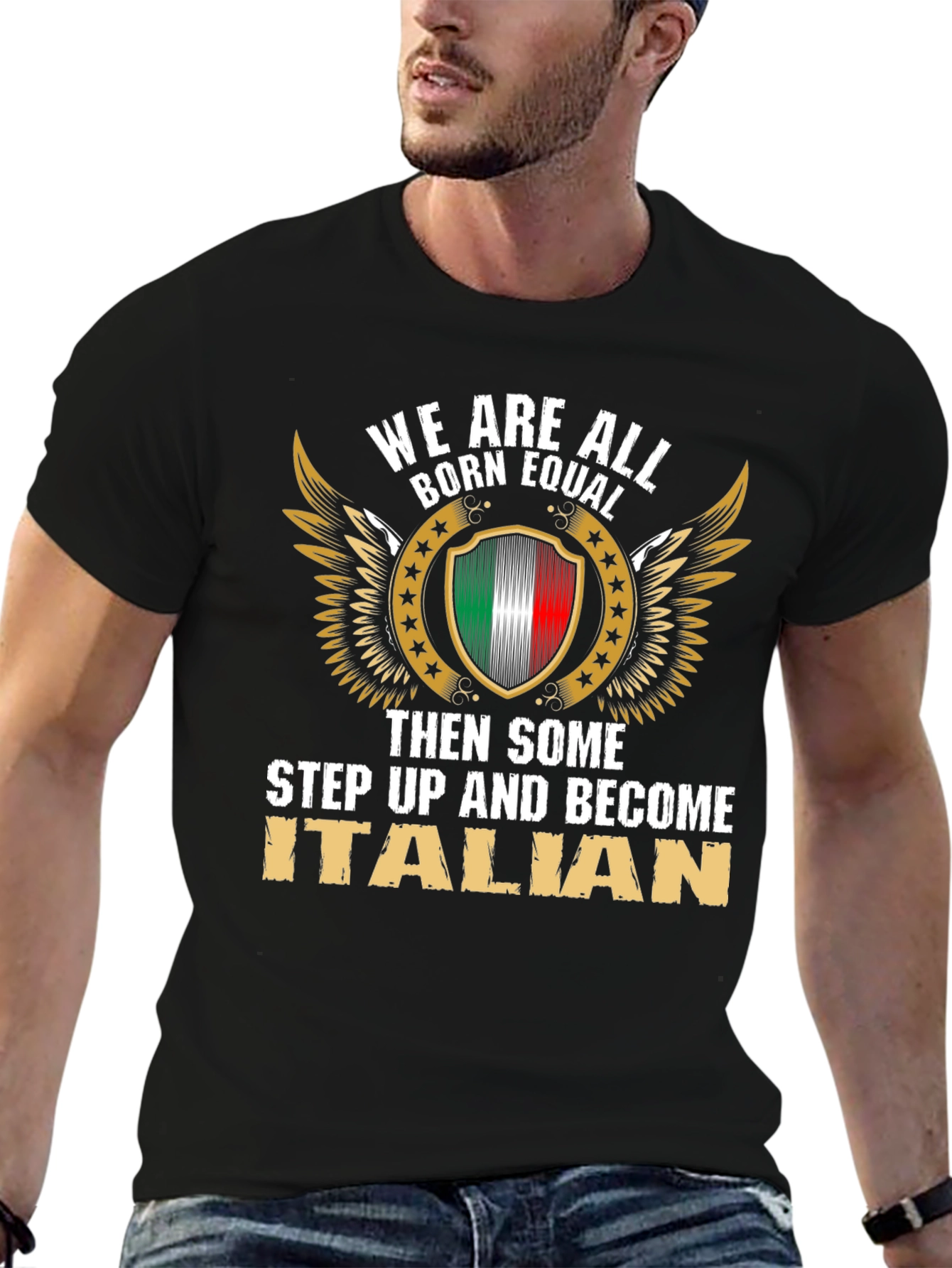 We Are All Born Equal Italian Pride T-Shirt