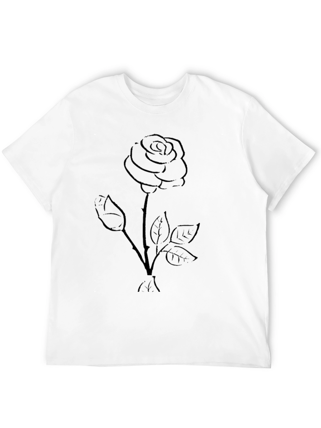 Black Rose Graphic Tee - Stylish Casual Wear