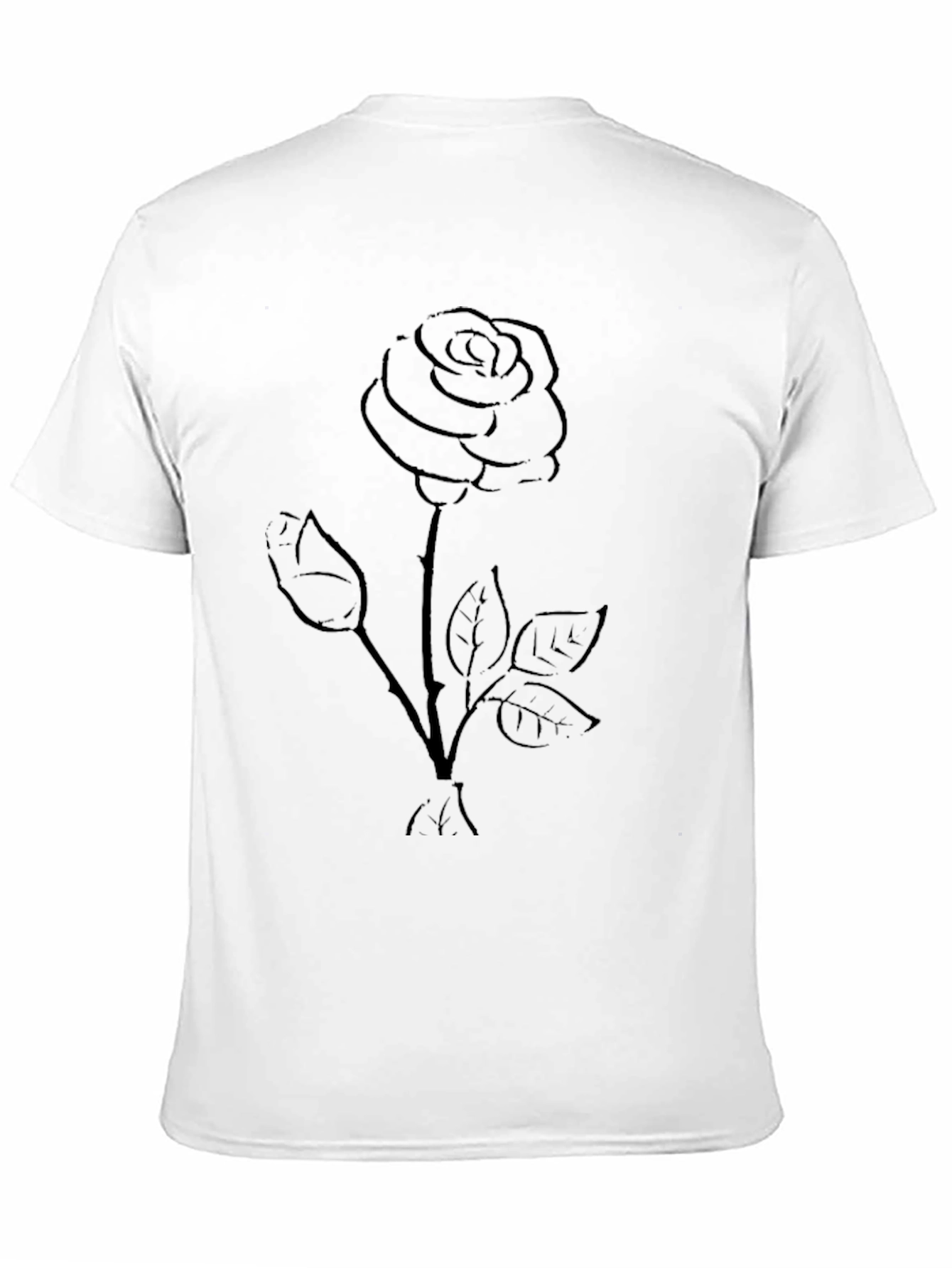 Black Rose Graphic Tee - Stylish Casual Wear