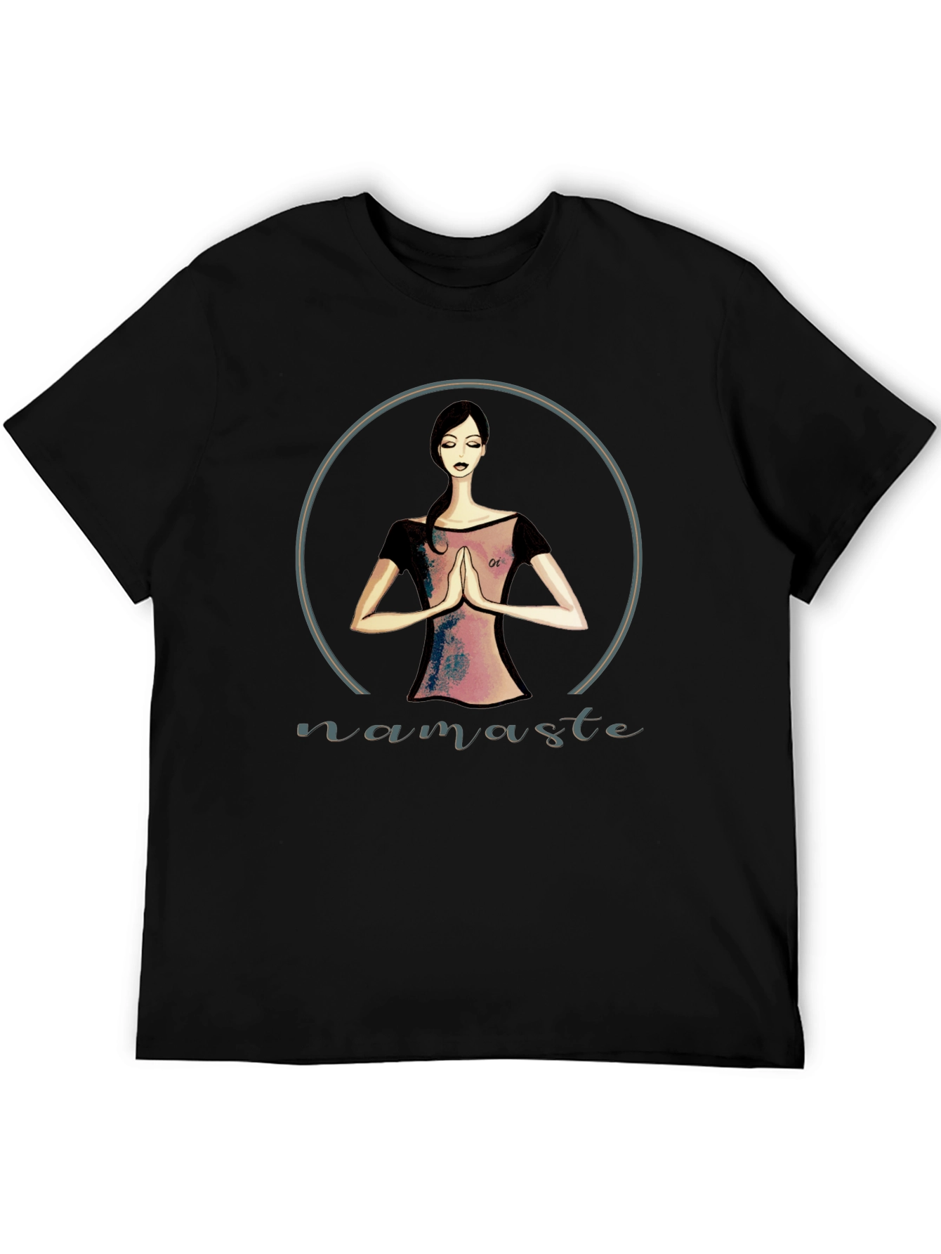 Namaste Yoga Graphic Tee - Black Unisex