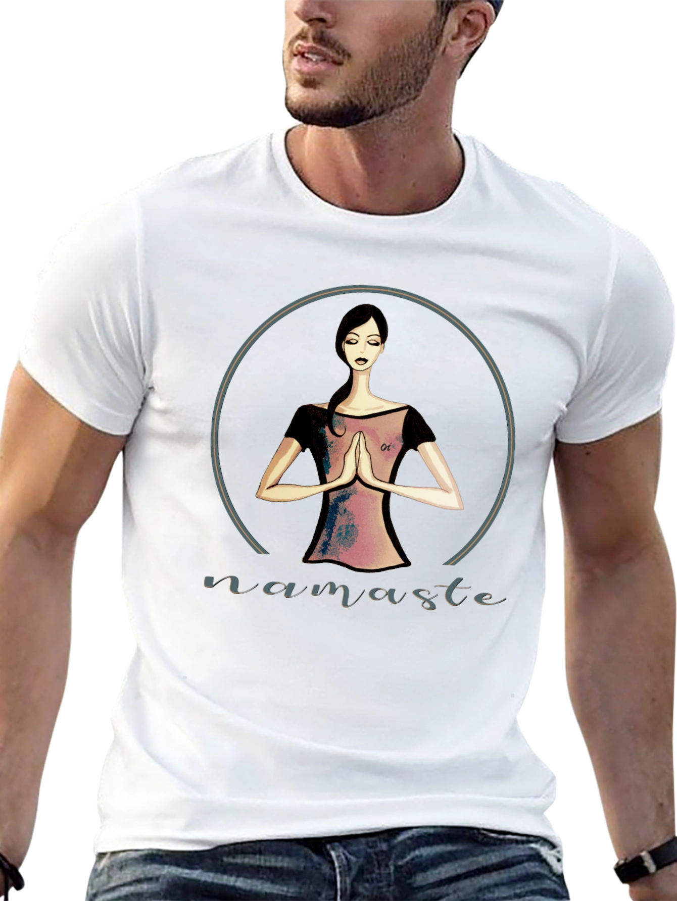 Namaste Yoga Graphic Tee - Black Unisex