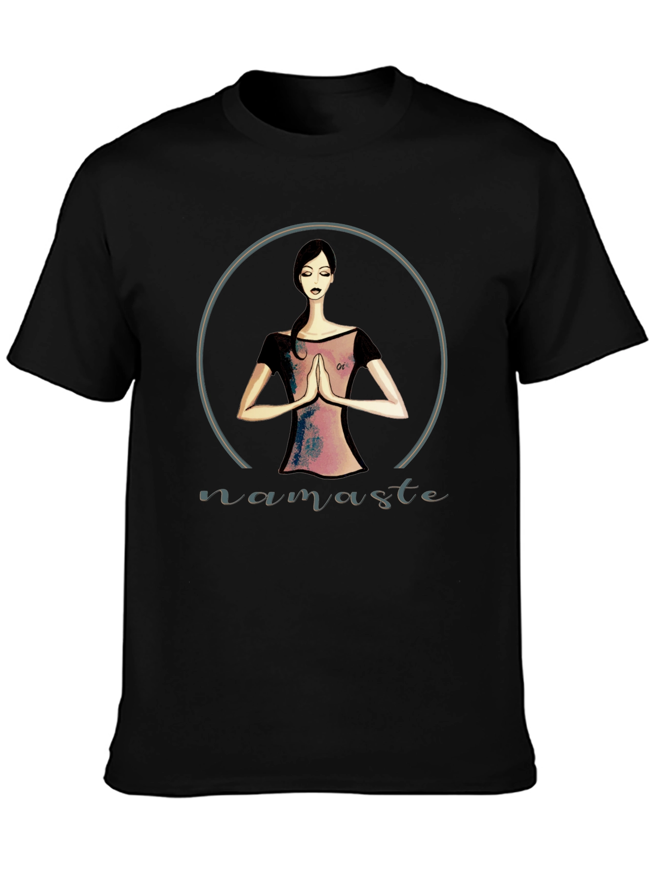 Namaste Yoga Graphic Tee - Black Unisex