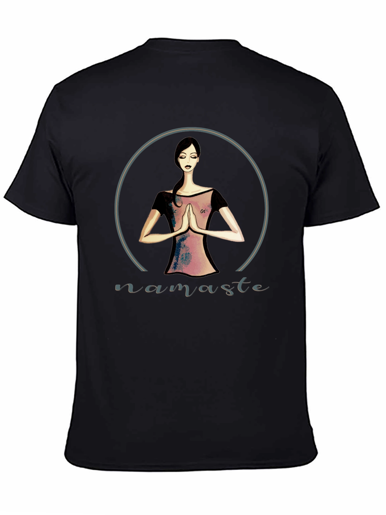 Namaste Yoga Graphic Tee - Black Unisex