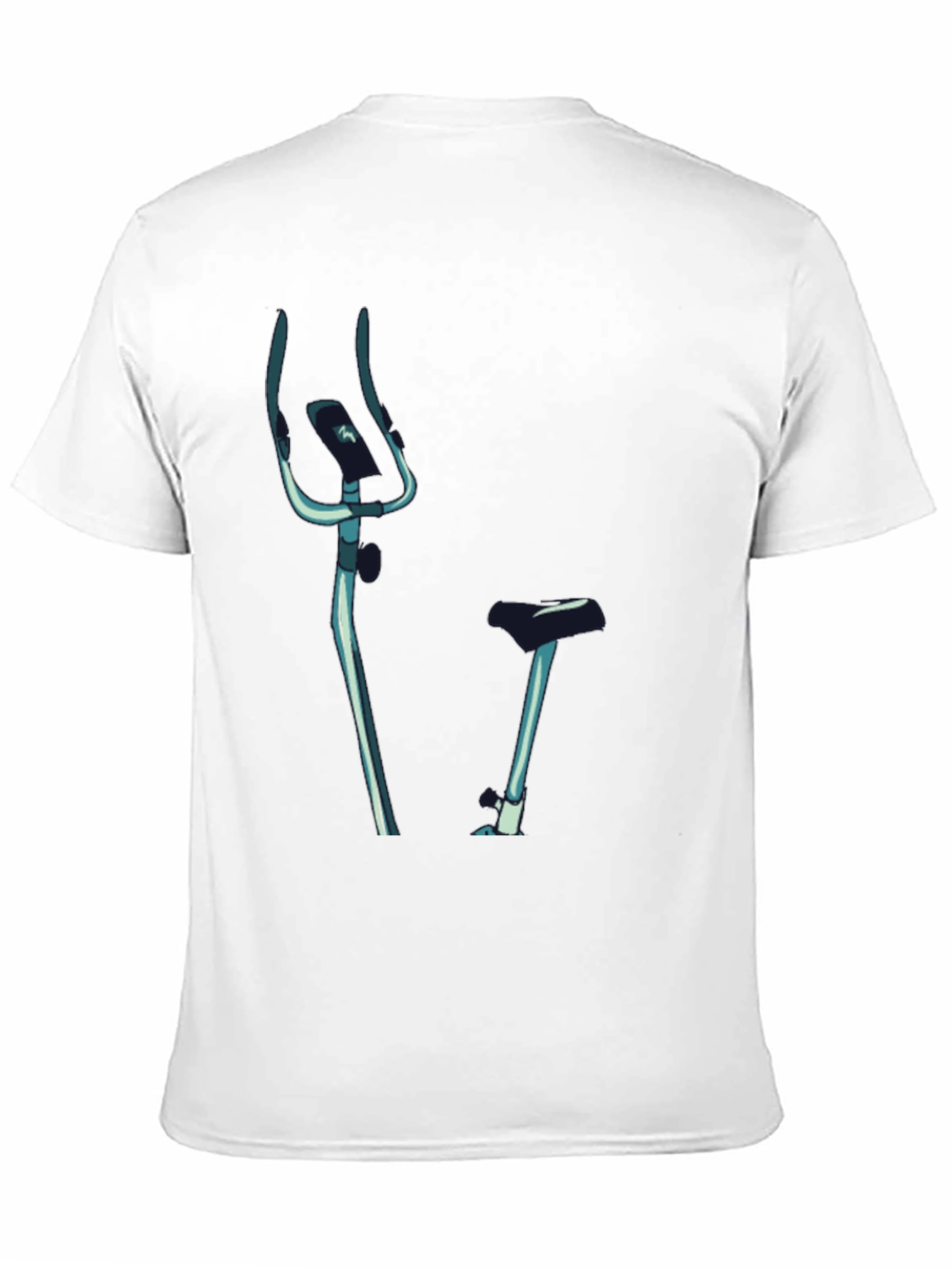 Indoor Bike Graphic Tee - Black Casual T-Shirt