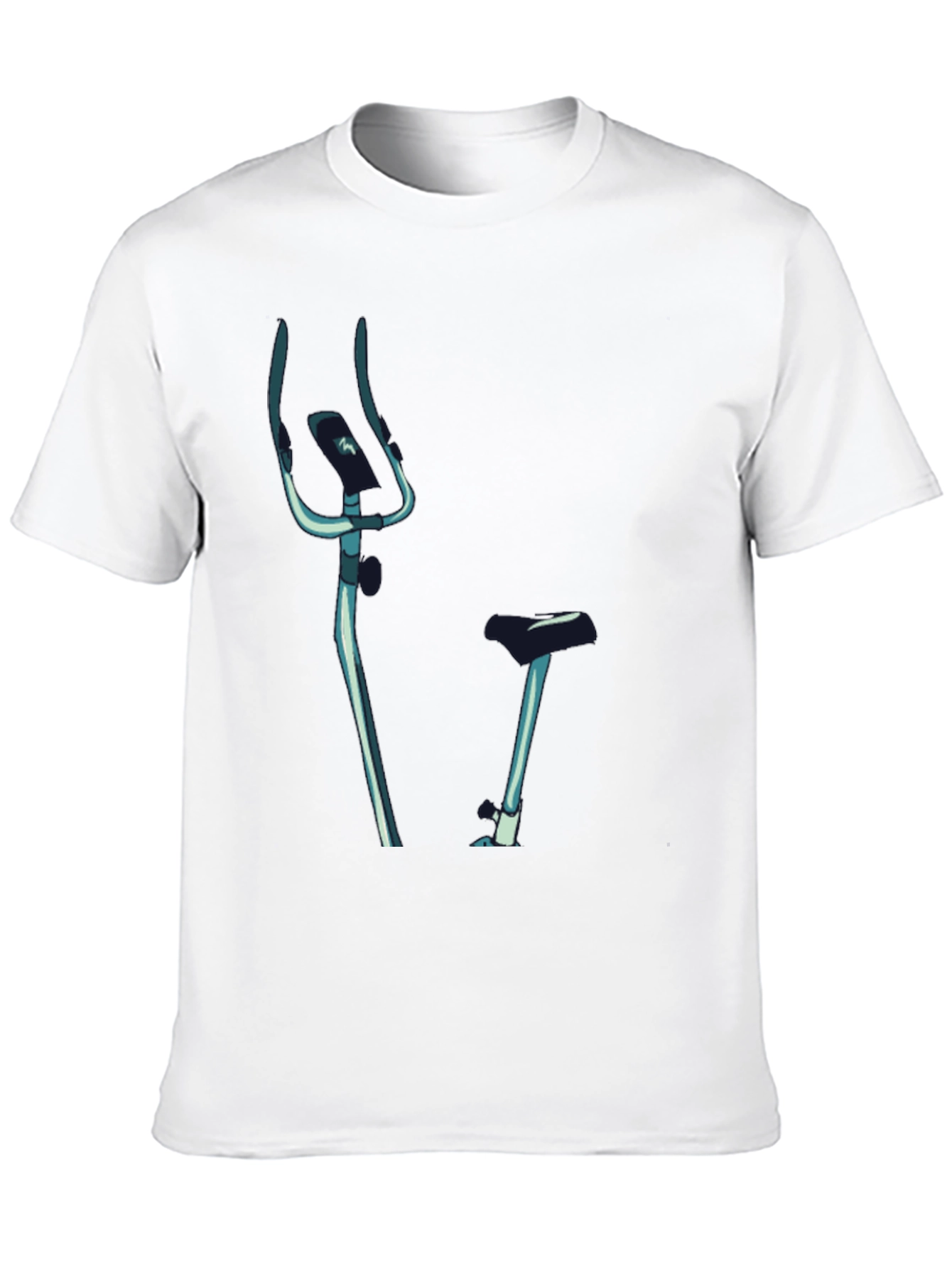 Indoor Bike Graphic Tee - Black Casual T-Shirt