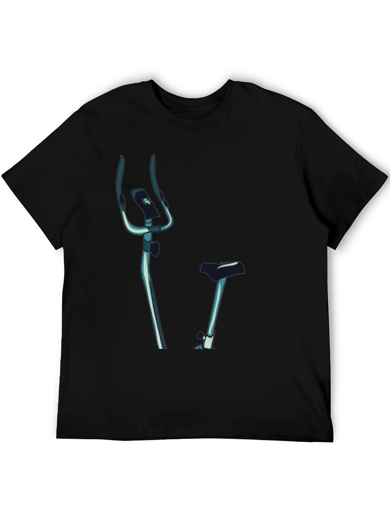 Indoor Bike Graphic Tee - Black Casual T-Shirt