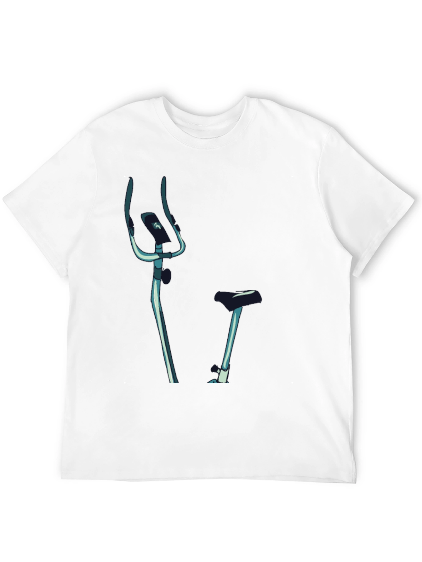 Indoor Bike Graphic Tee - Black Casual T-Shirt