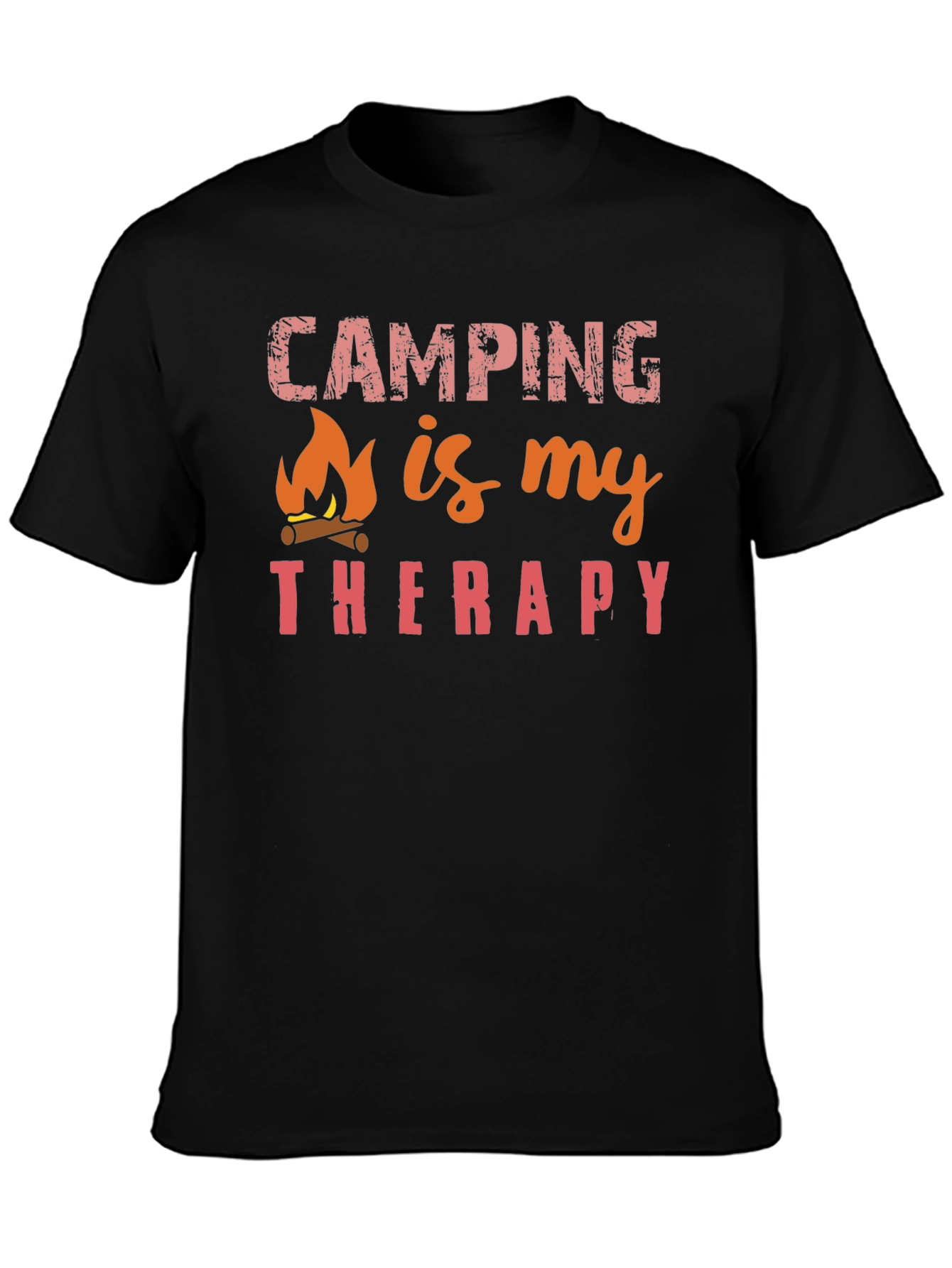 Camping Is My Therapy Graphic T-Shirt