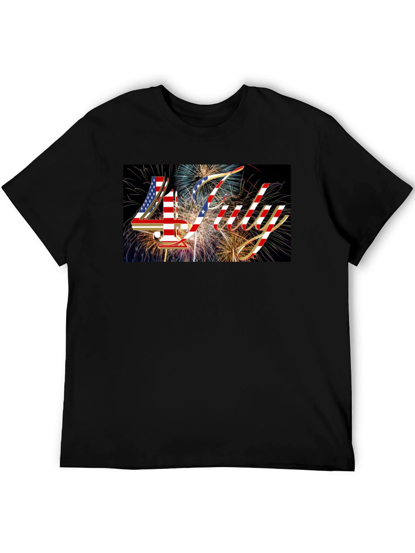 Patriotic 4th of July Fireworks Graphic Tee