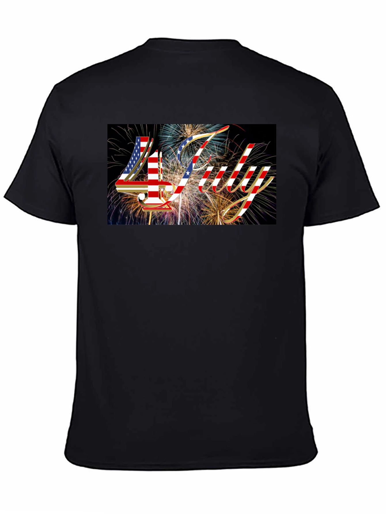 Patriotic 4th of July Fireworks Graphic Tee